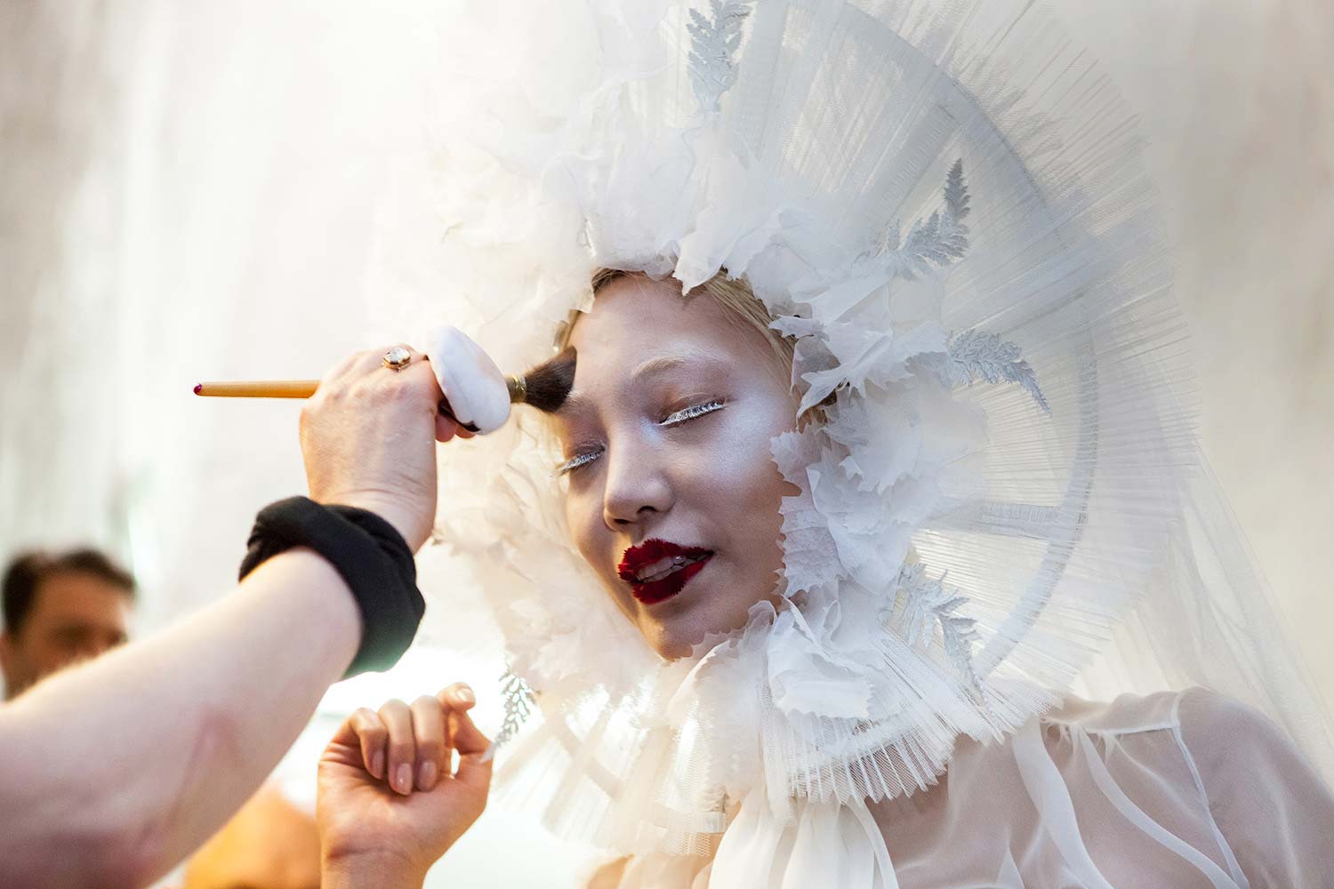 JEAN PAUL GAULTIER パワーネット セカンドスキン フリル 花 JEAN PAUL GAULTIER パワーネット セカンドスキン フリル 花 JEAN PAUL