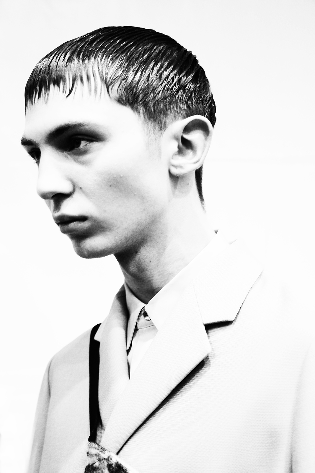 Eugene Souleiman is the visionary behind the ethereal hair in Jil Sander’s latest collection