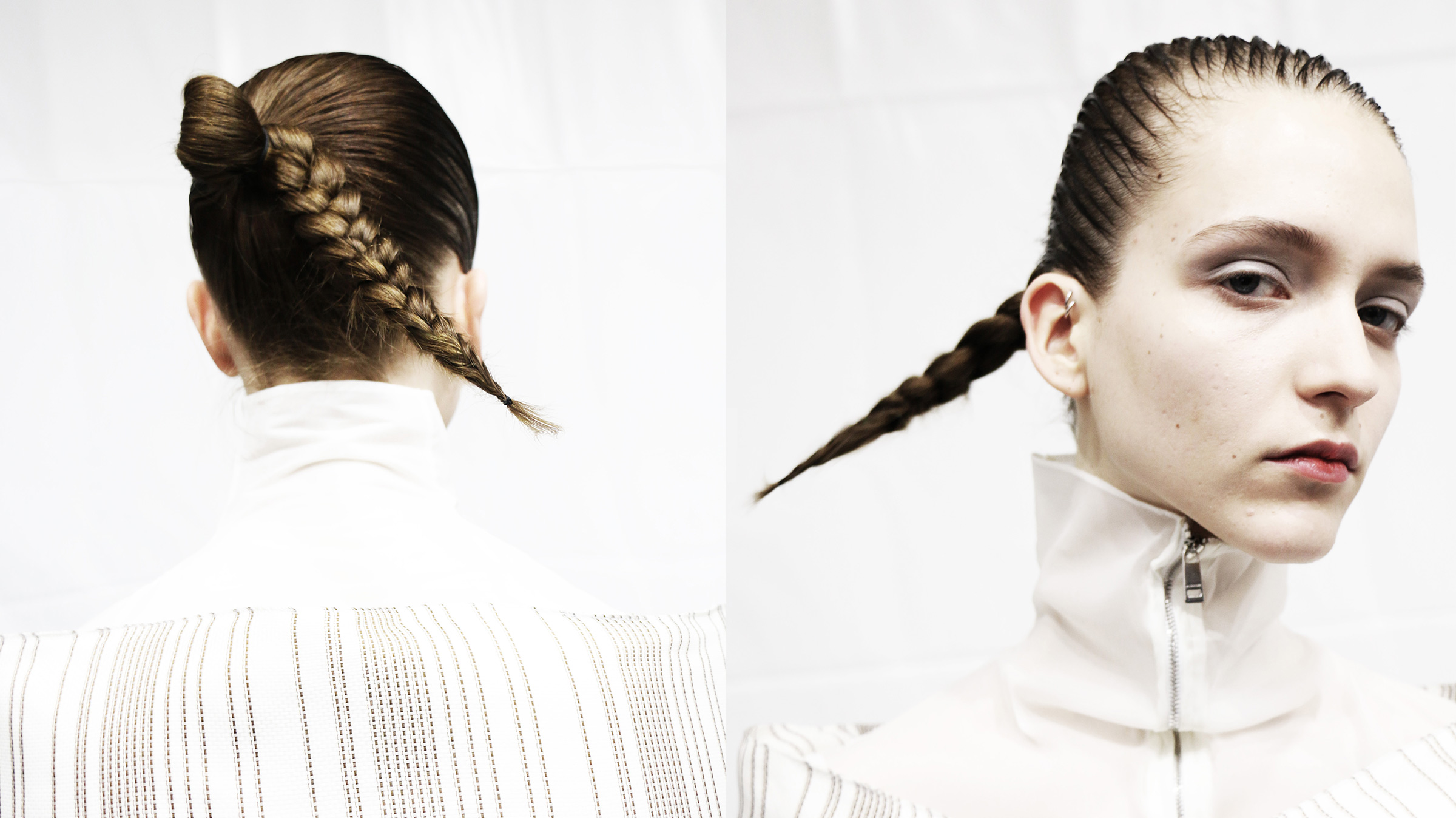 Eugene Souleiman is the visionary behind the ethereal hair in Jil Sander’s latest collection