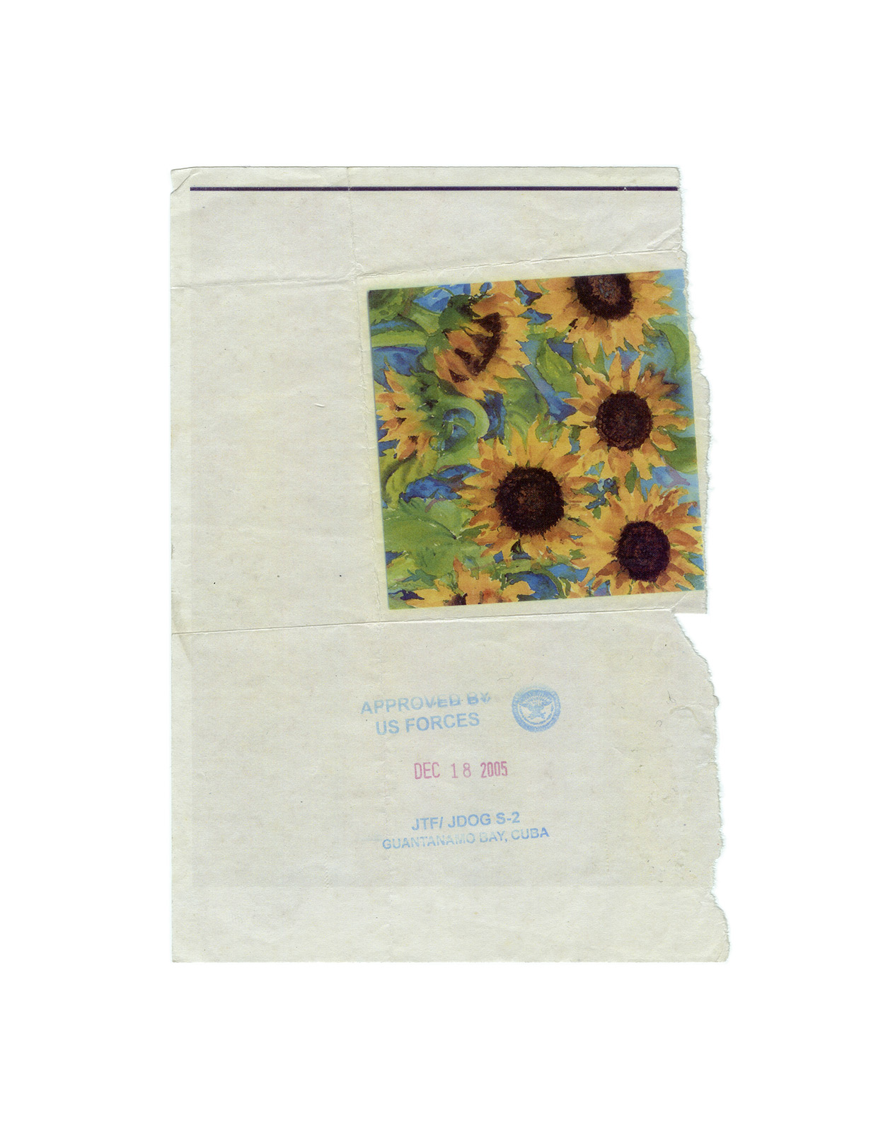 Amongst the artworks counted as the newest detainees of the war on terror