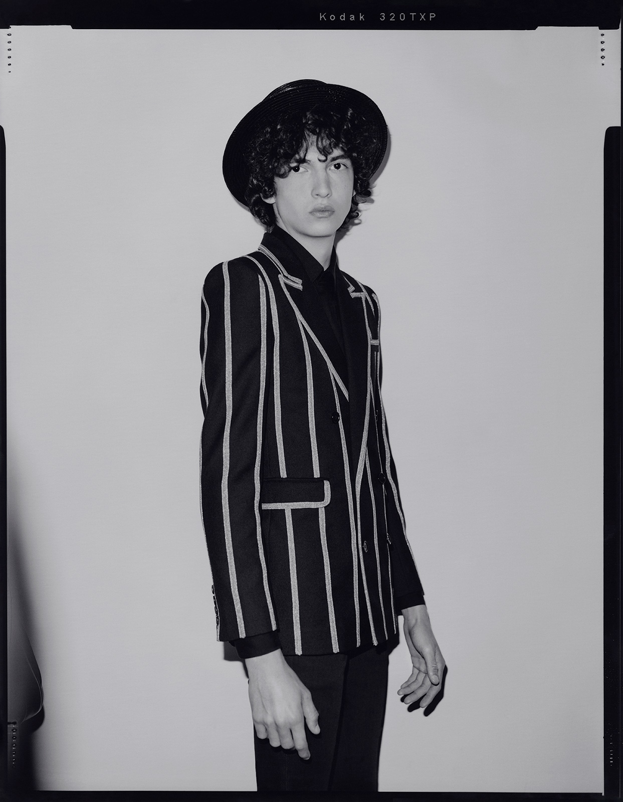 Composition in black and glitter