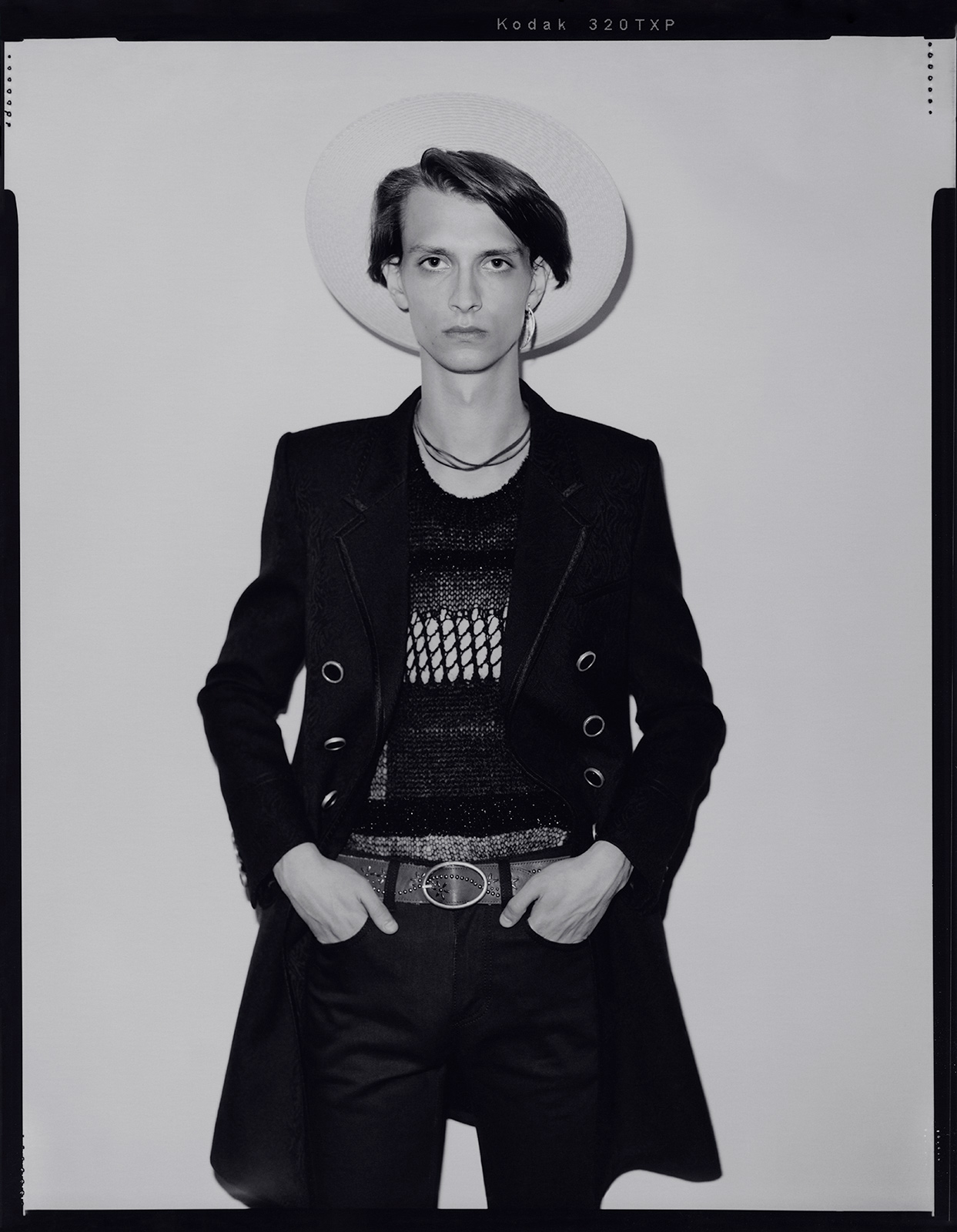 Composition in black and glitter