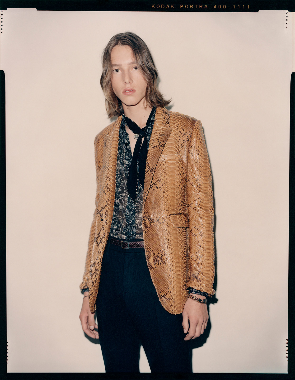 Composition in black and glitter