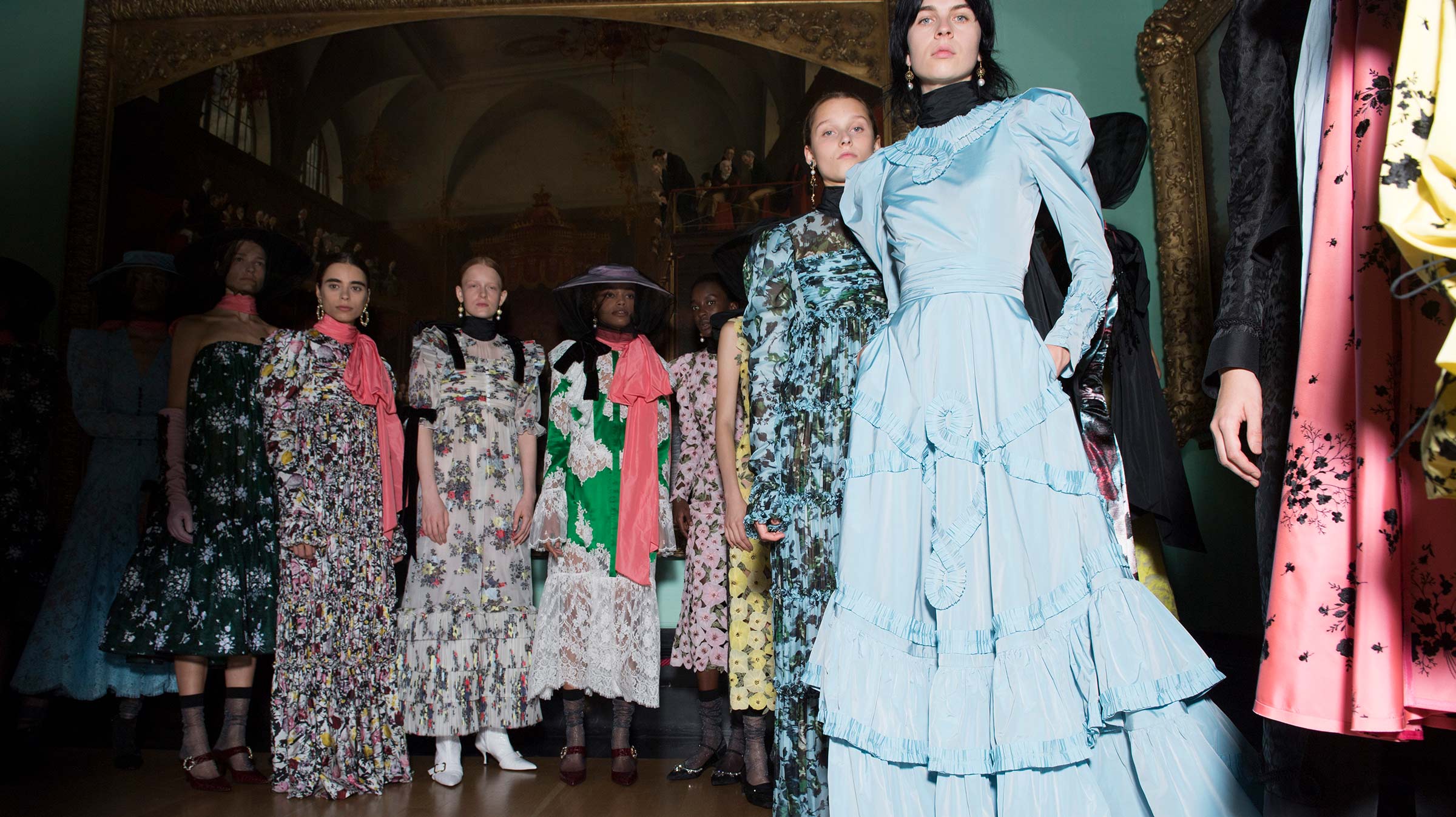 The London Fashion Week report: Victorian codes, a visit to an English garden, and ruffles abound