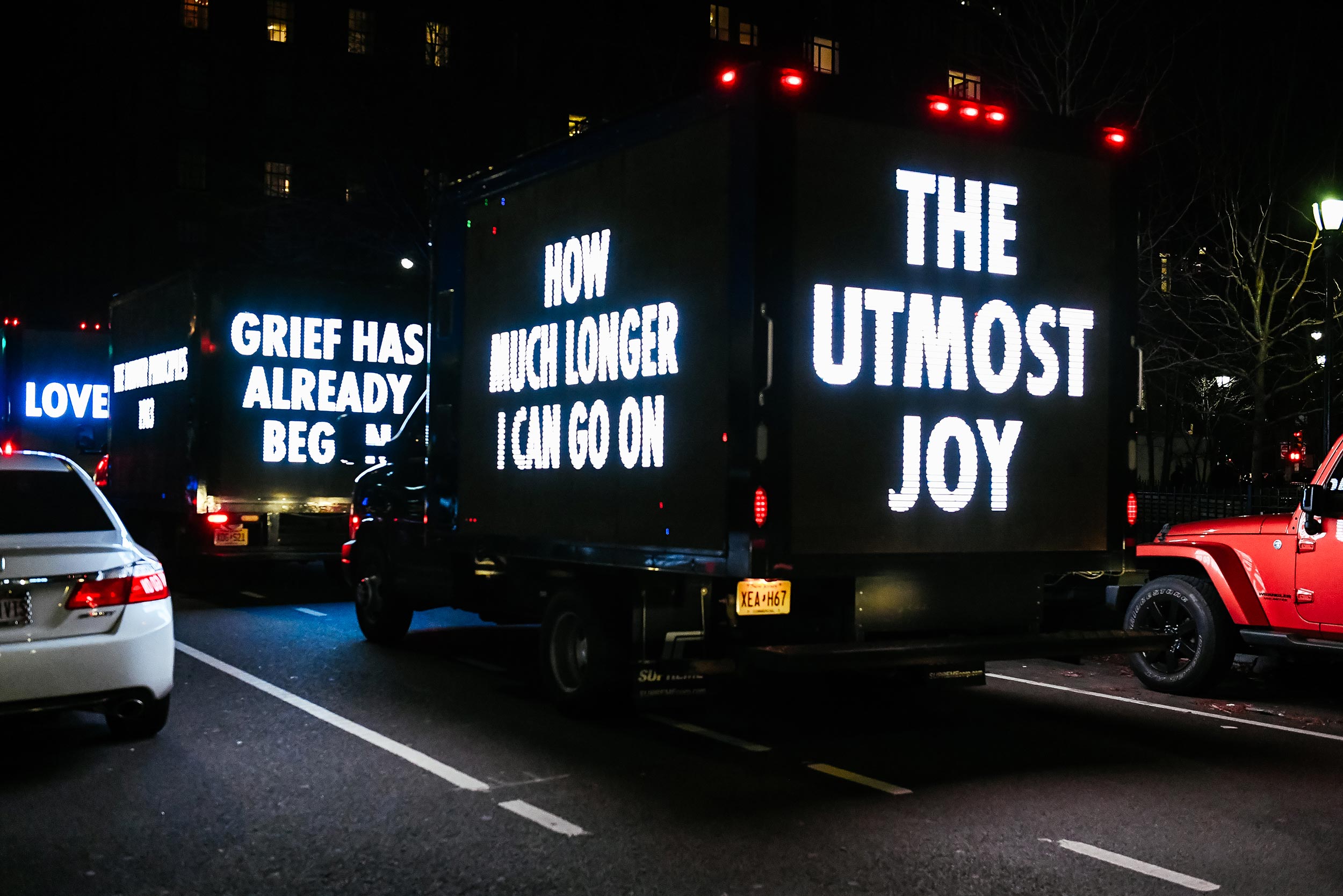 Jenny Holzer’s powerful AIDS Day performance reminds us to keep fighting