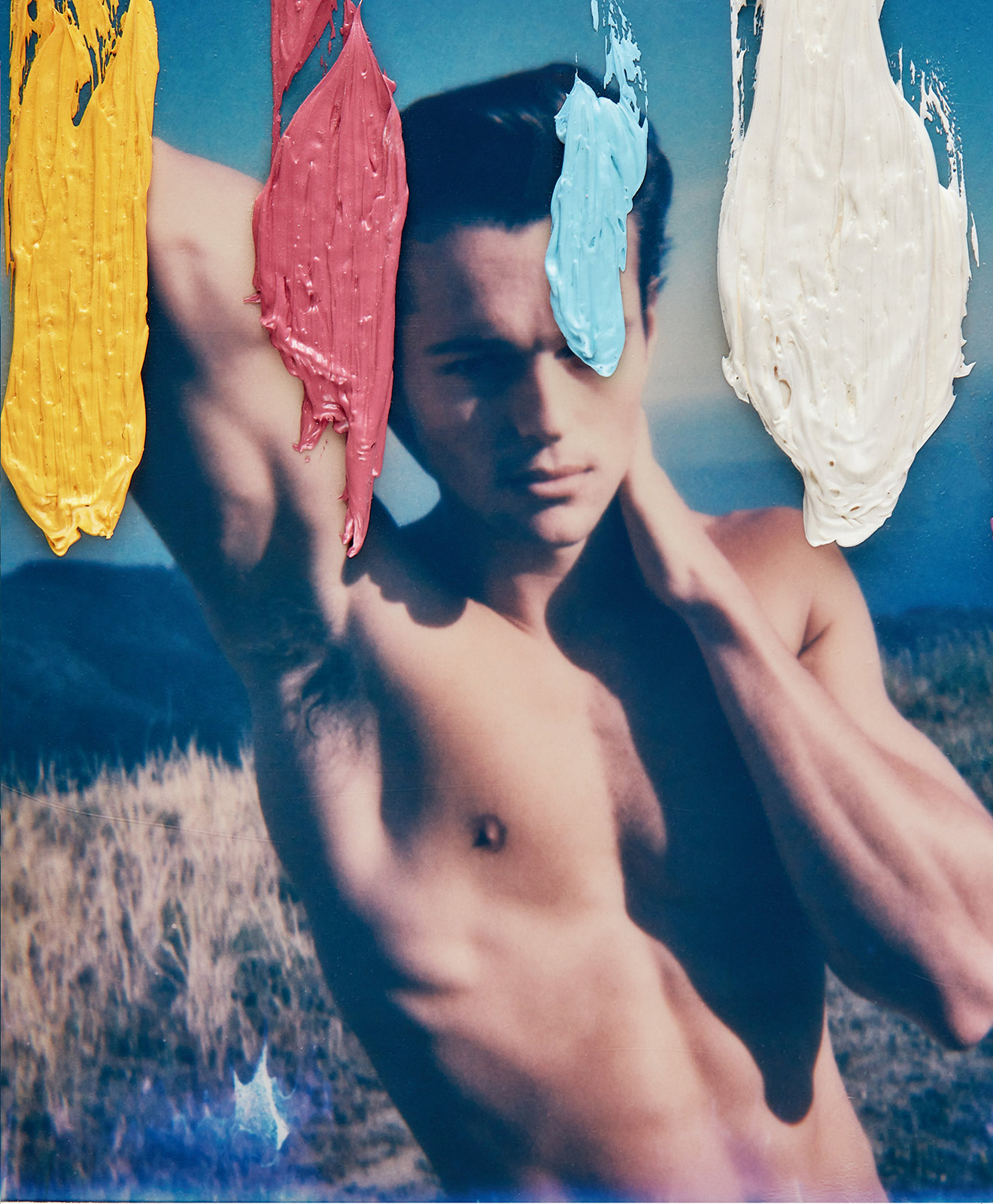 Jeremy Kost’s paint-streaked Polaroids of nude men