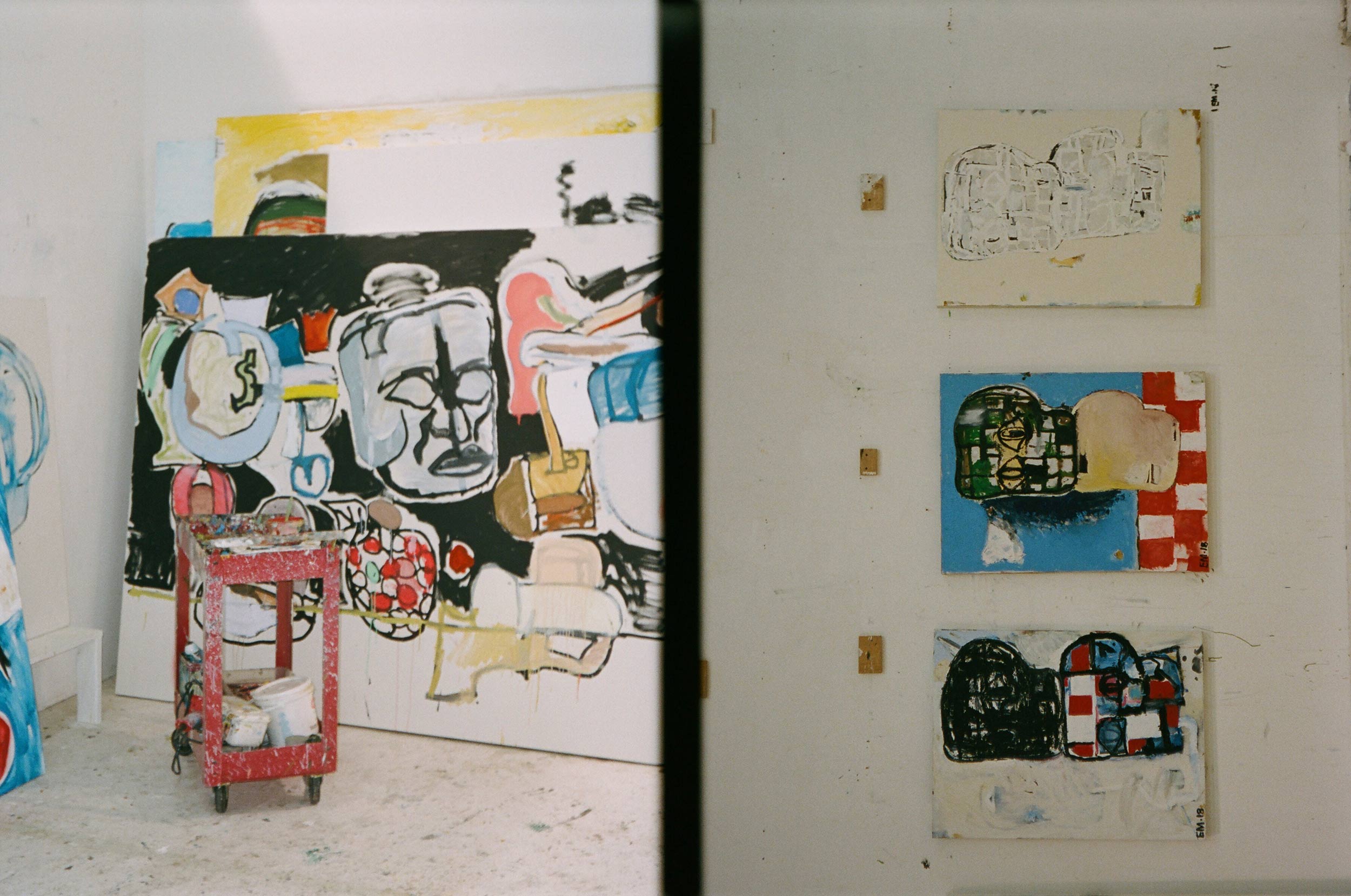 Studio visit: Eddie Martinez whites out his work inside his Bushwick space