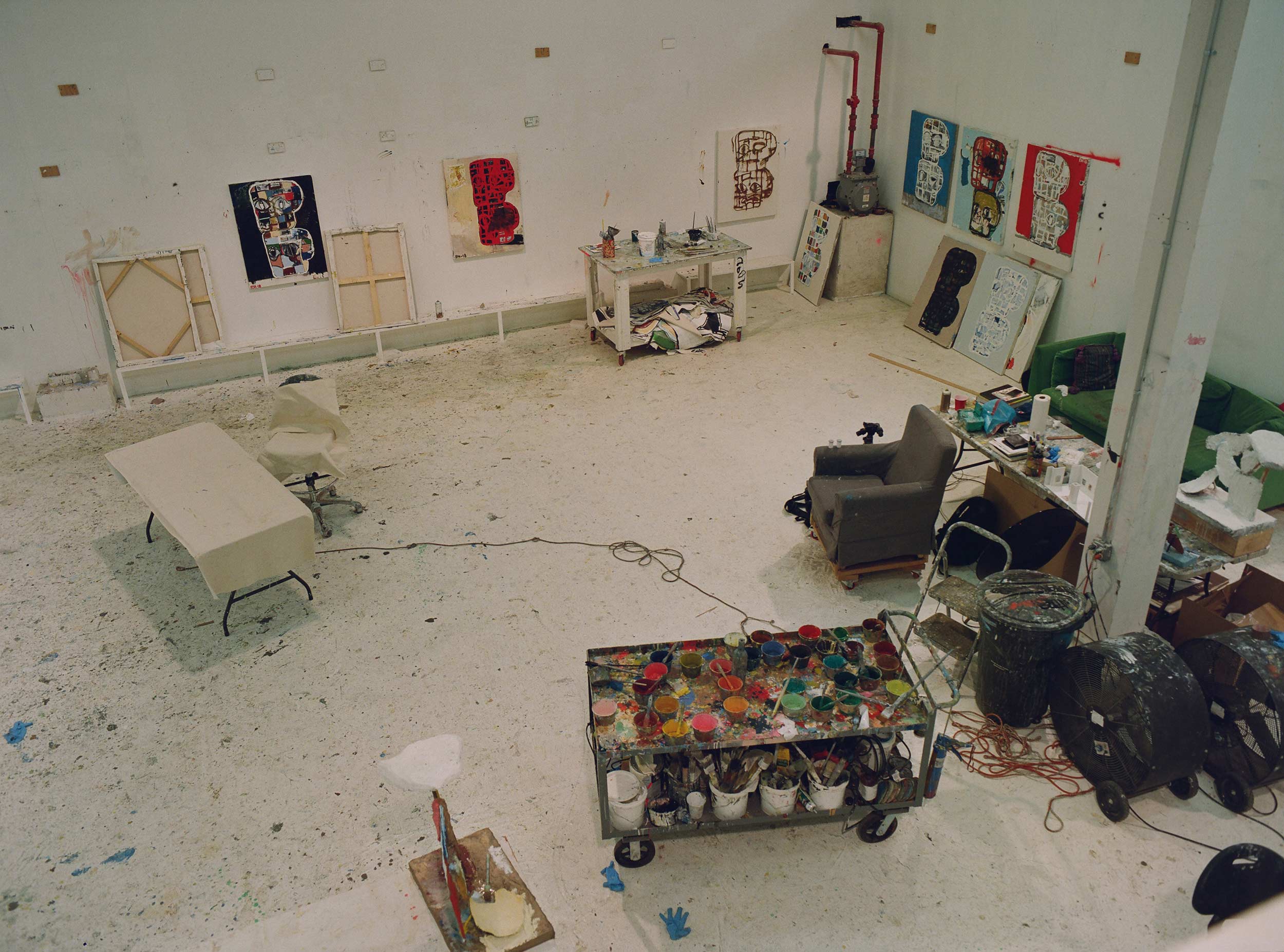 Studio visit: Eddie Martinez whites out his work inside his Bushwick space