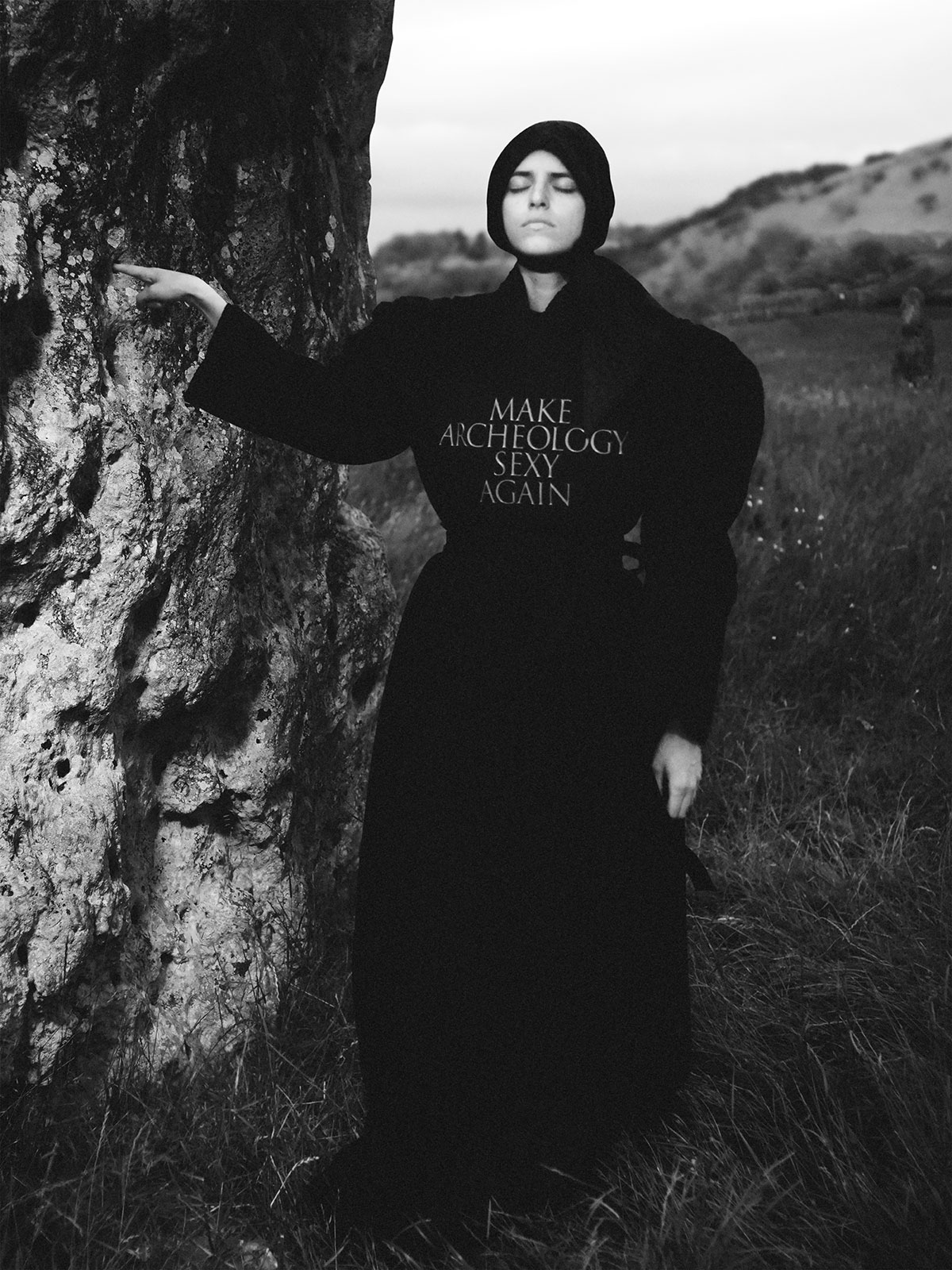 Aries, David Sims, and Jeremy Deller create a streetwear tribute to Stonehenge