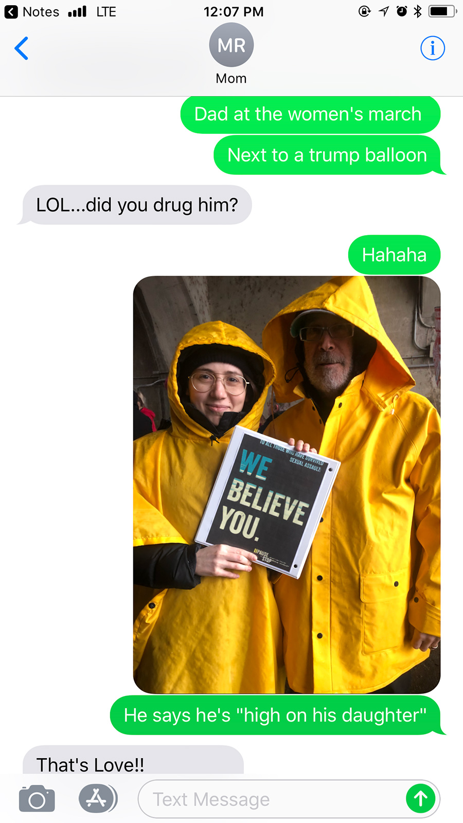 I brought my conservative dad to the Women’s March