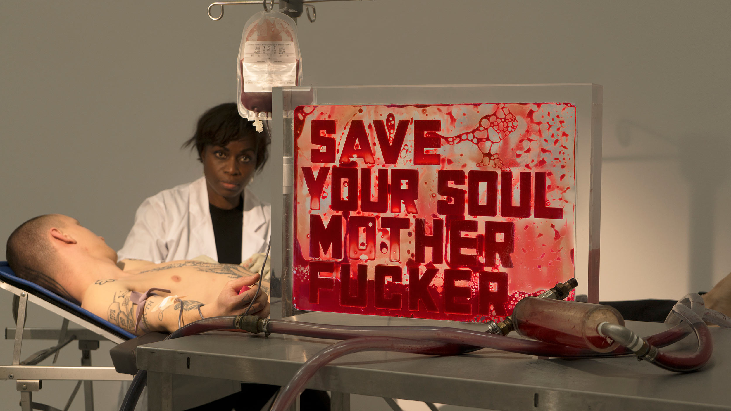 From Russia, with blood: Andrei Molodkin decries censorship in gory new exhibition