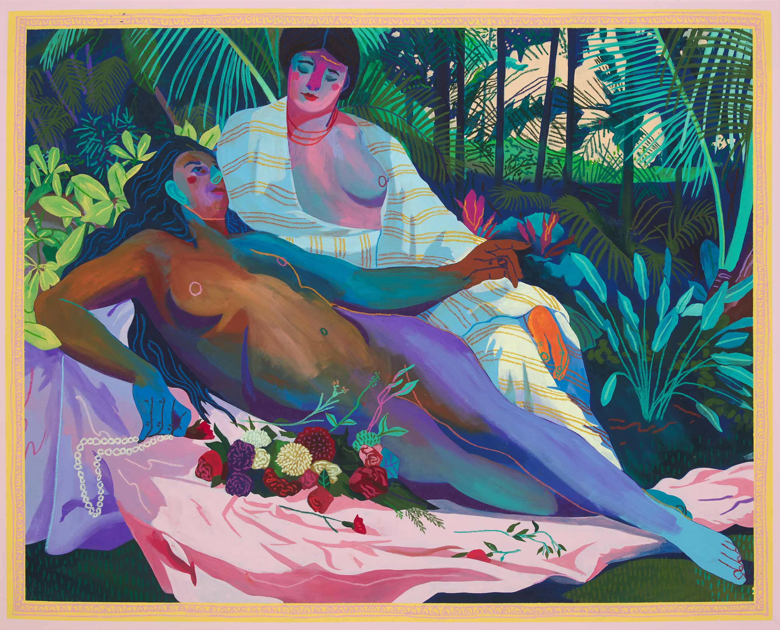 Andy Dixon’s colorful commentary on the comedy of desire