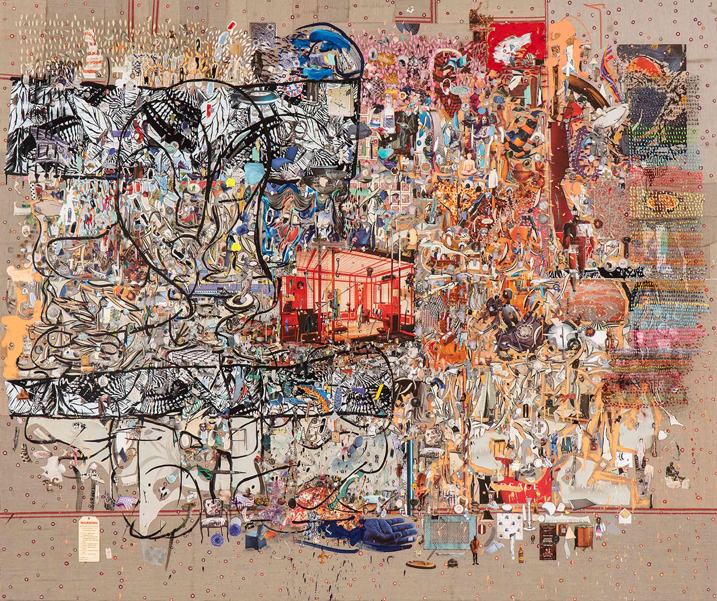 Artist Elliott Hundley embraces chaos by getting closer to it