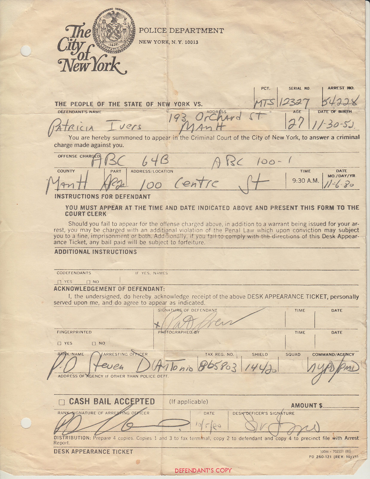 What it was like to get arrested at Danceteria with Keith Haring