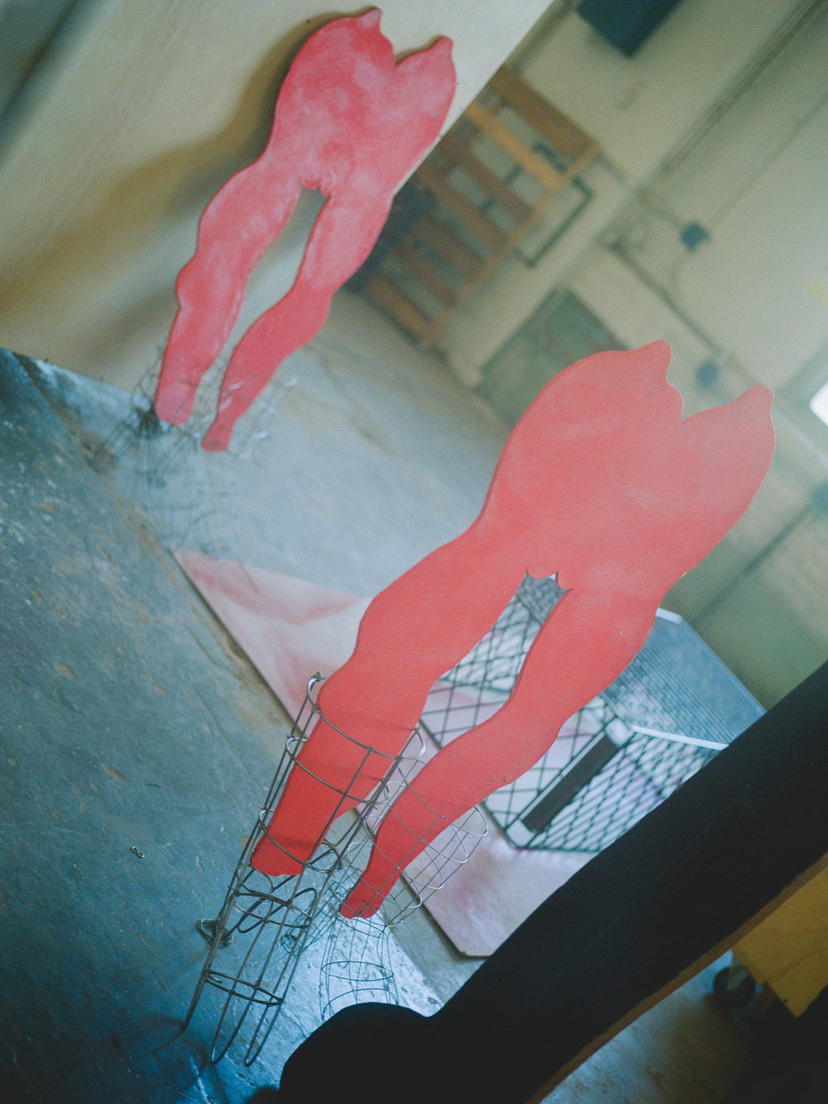 An afternoon in New Haven with Tschabalala Self, the artist with Louis Vuitton and Pilar Corrias at her feet