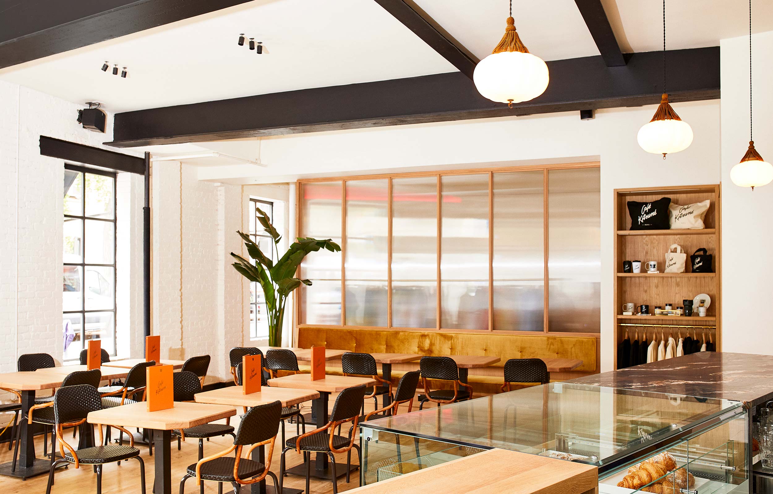 Maison Kitsuné brings Parisian luxury and Japanese minimalism to their first NYC café