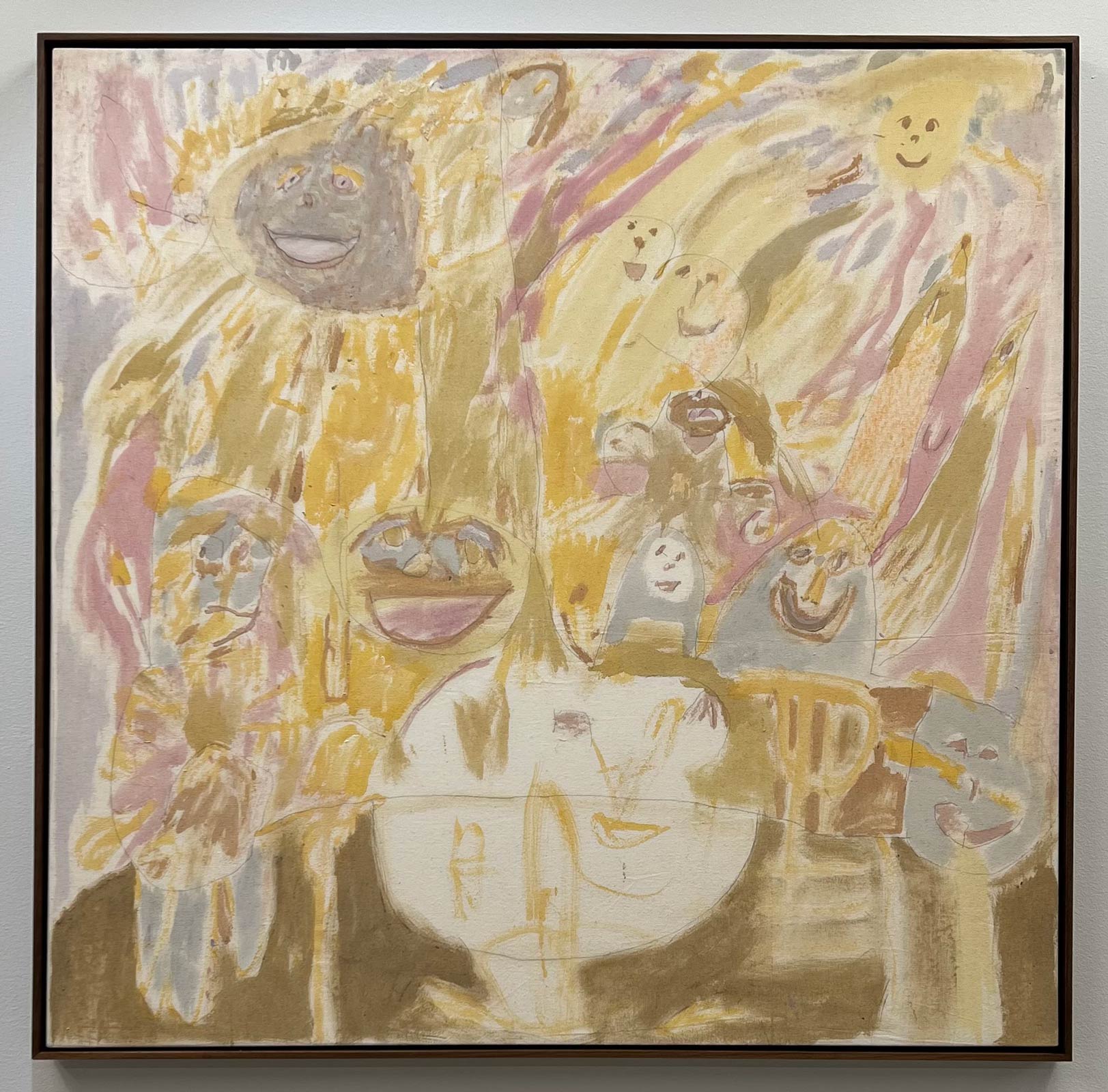 In his New York solo debut, Ross Simonini explores the concept of a feel-good painting