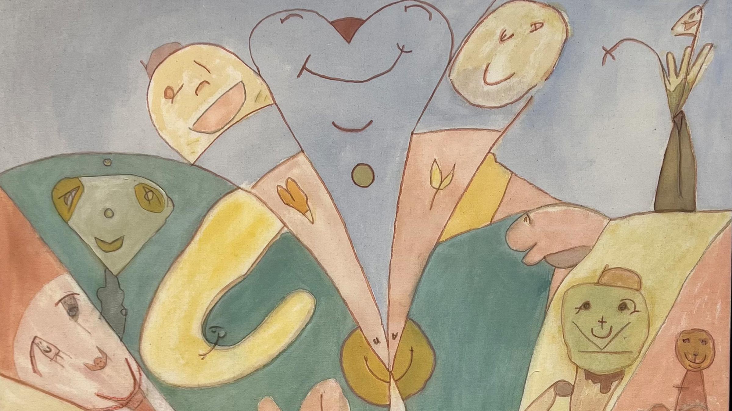 In his New York solo debut, Ross Simonini explores the concept of a feel-good painting