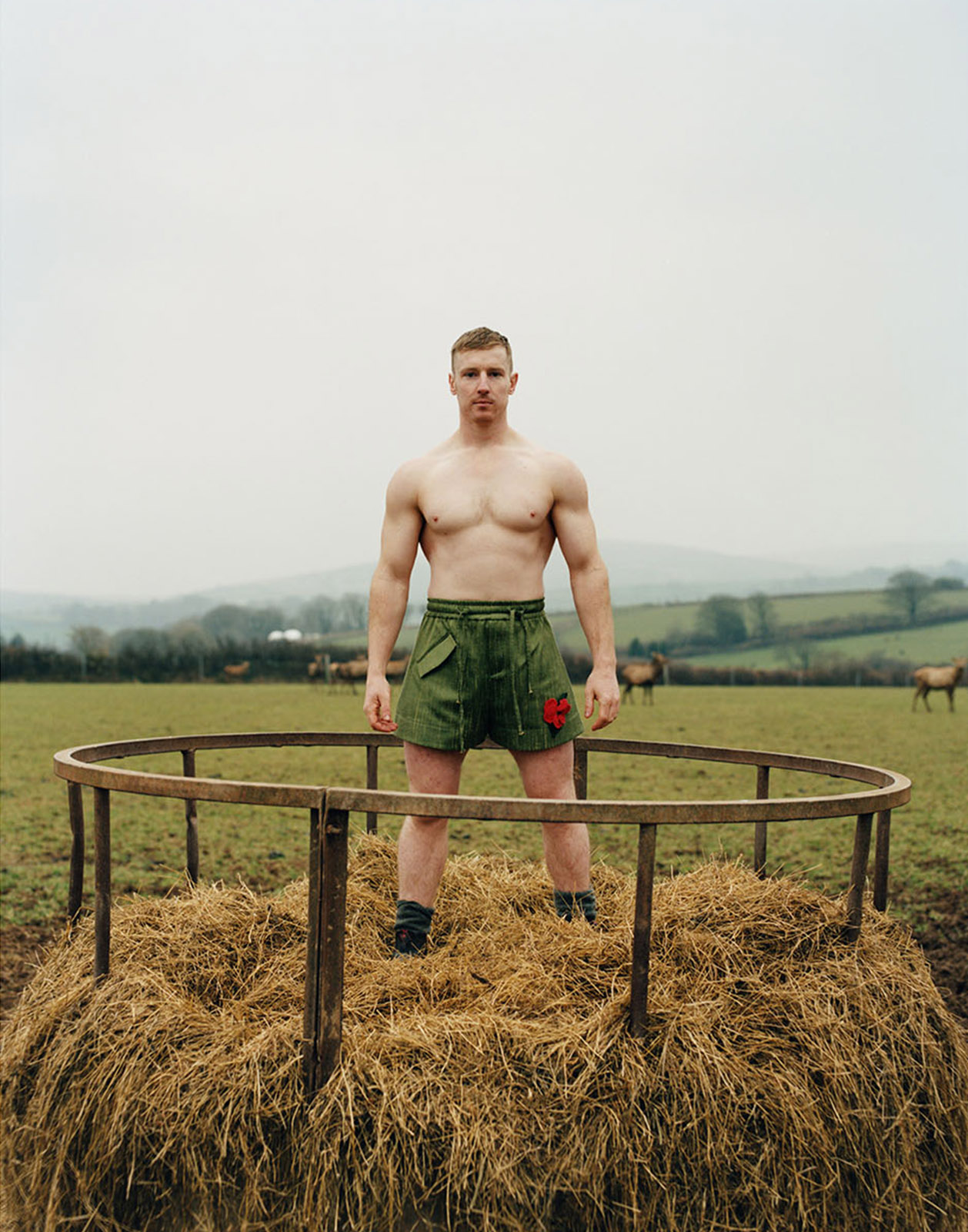 Cornwall’s sheep shearing community models the latest collection from S.S. Daley, flipping the high-class uniform on its head