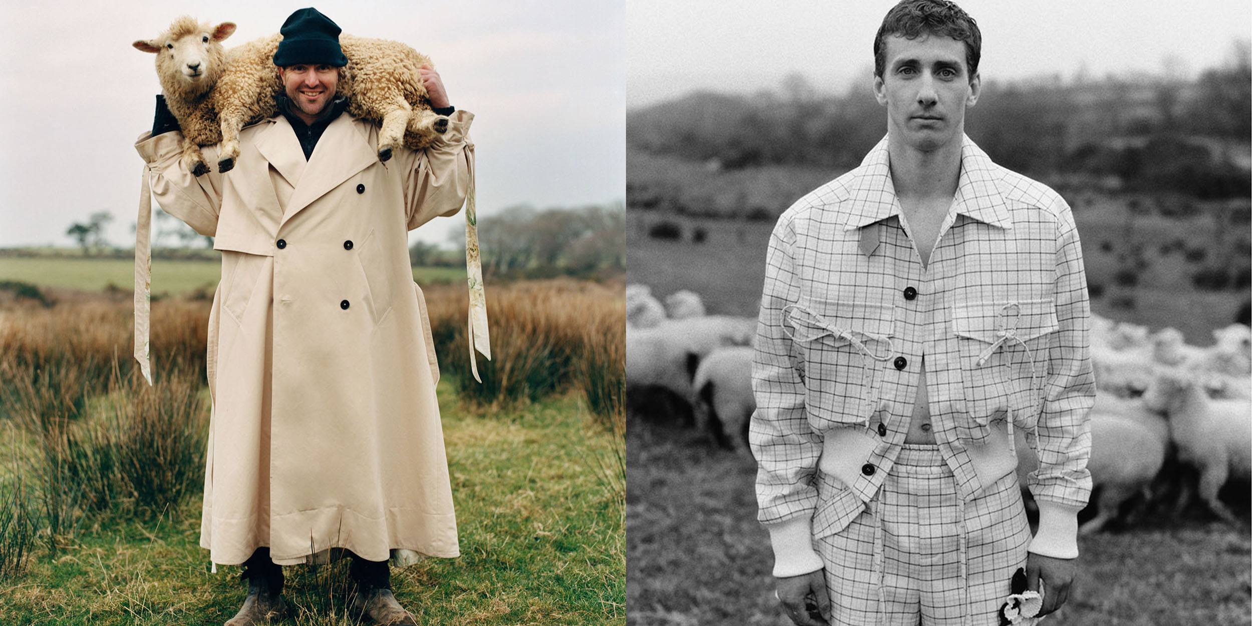 Cornwall’s sheep shearing community models the latest collection from S.S. Daley, flipping the high-class uniform on its head