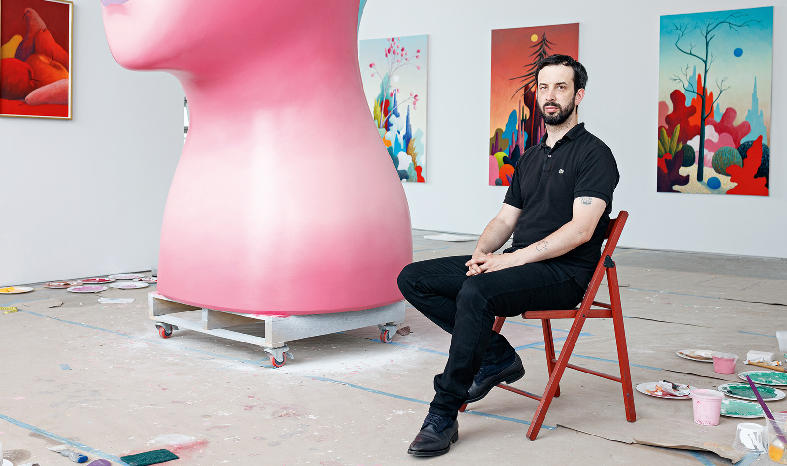 Nicolas Party’s universe extends beyond the canvas