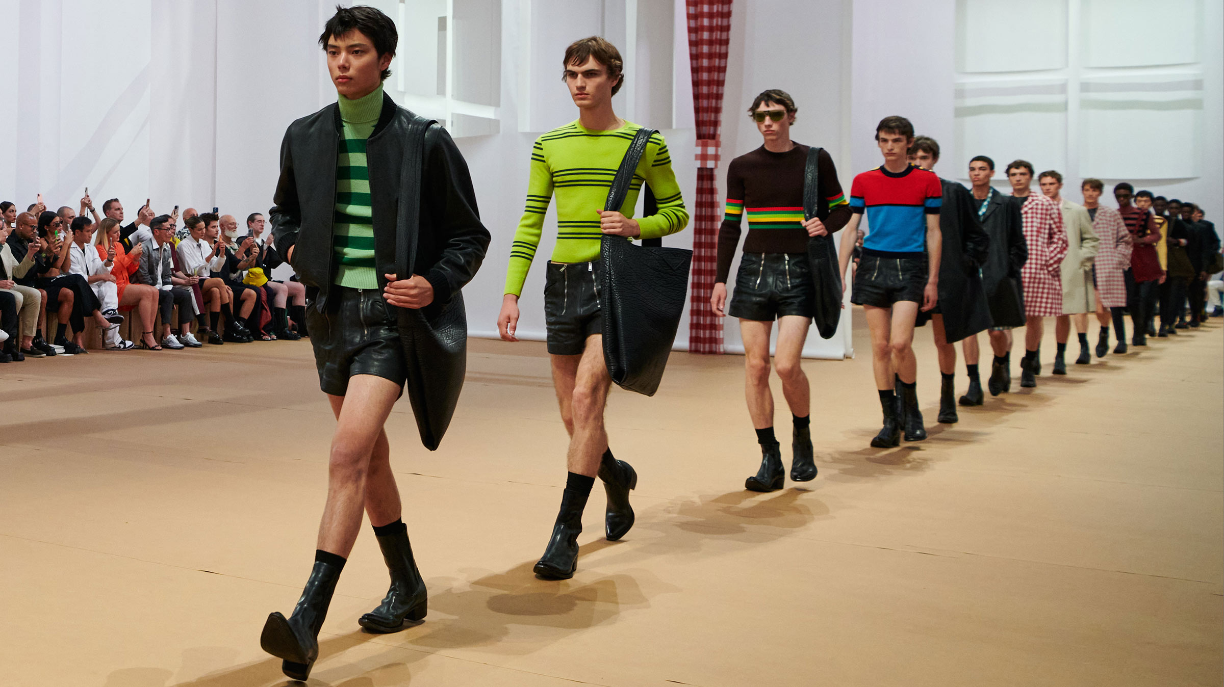 Prada’s Spring/Summer 2023 menswear show finds the spontaneity in getting dressed