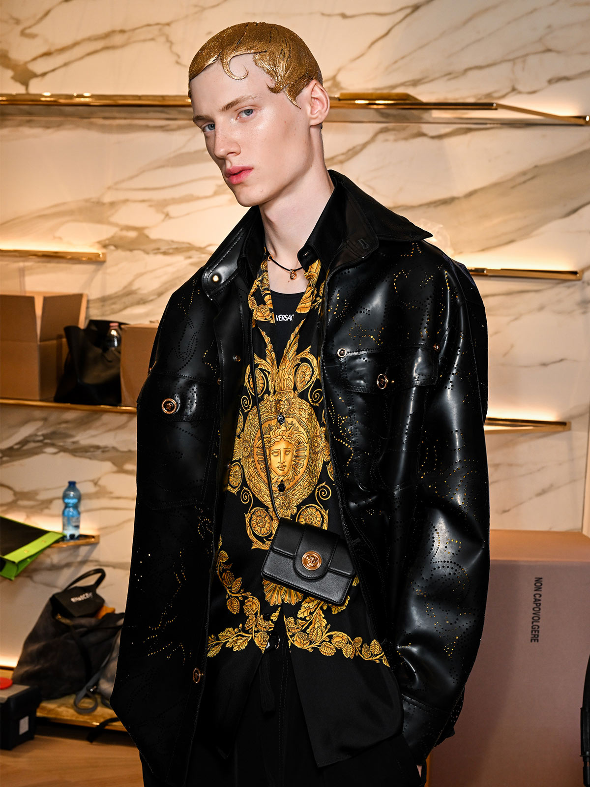 Versace’s latest menswear collection showcases style as an avenue to attitude