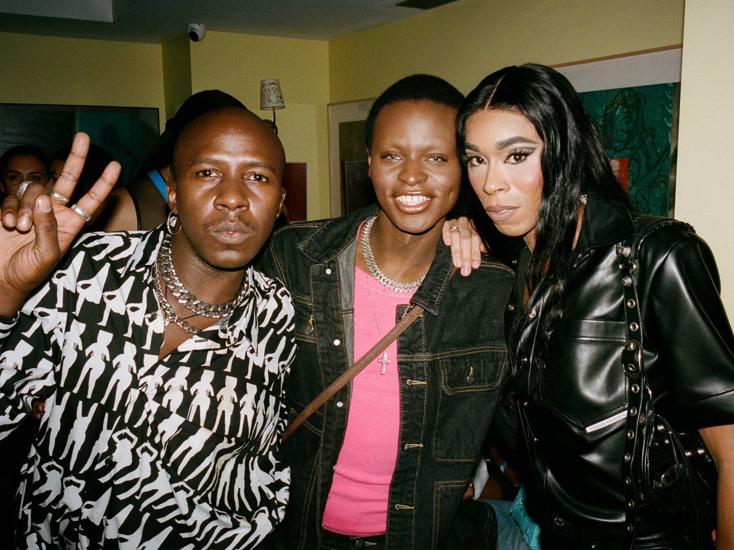 Overheard above the noise at The Jeffries’s fifth anniversary party, hosted by Kendall Werts, Evan Mock, and Julia Fox