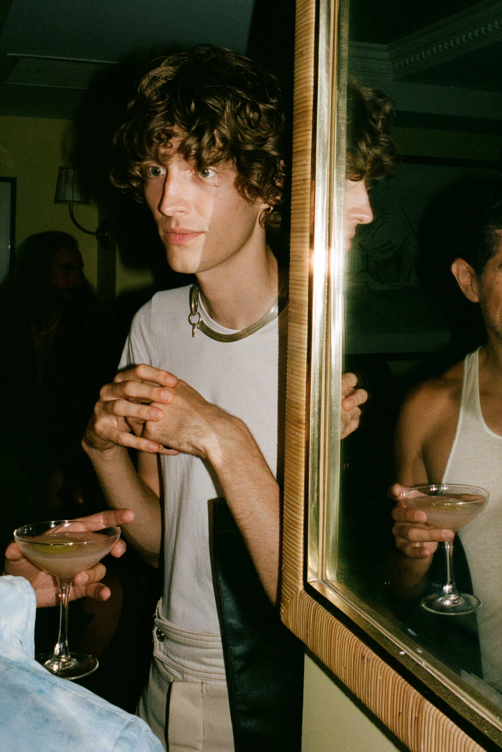 Overheard above the noise at The Jeffries’s fifth anniversary party, hosted by Kendall Werts, Evan Mock, and Julia Fox