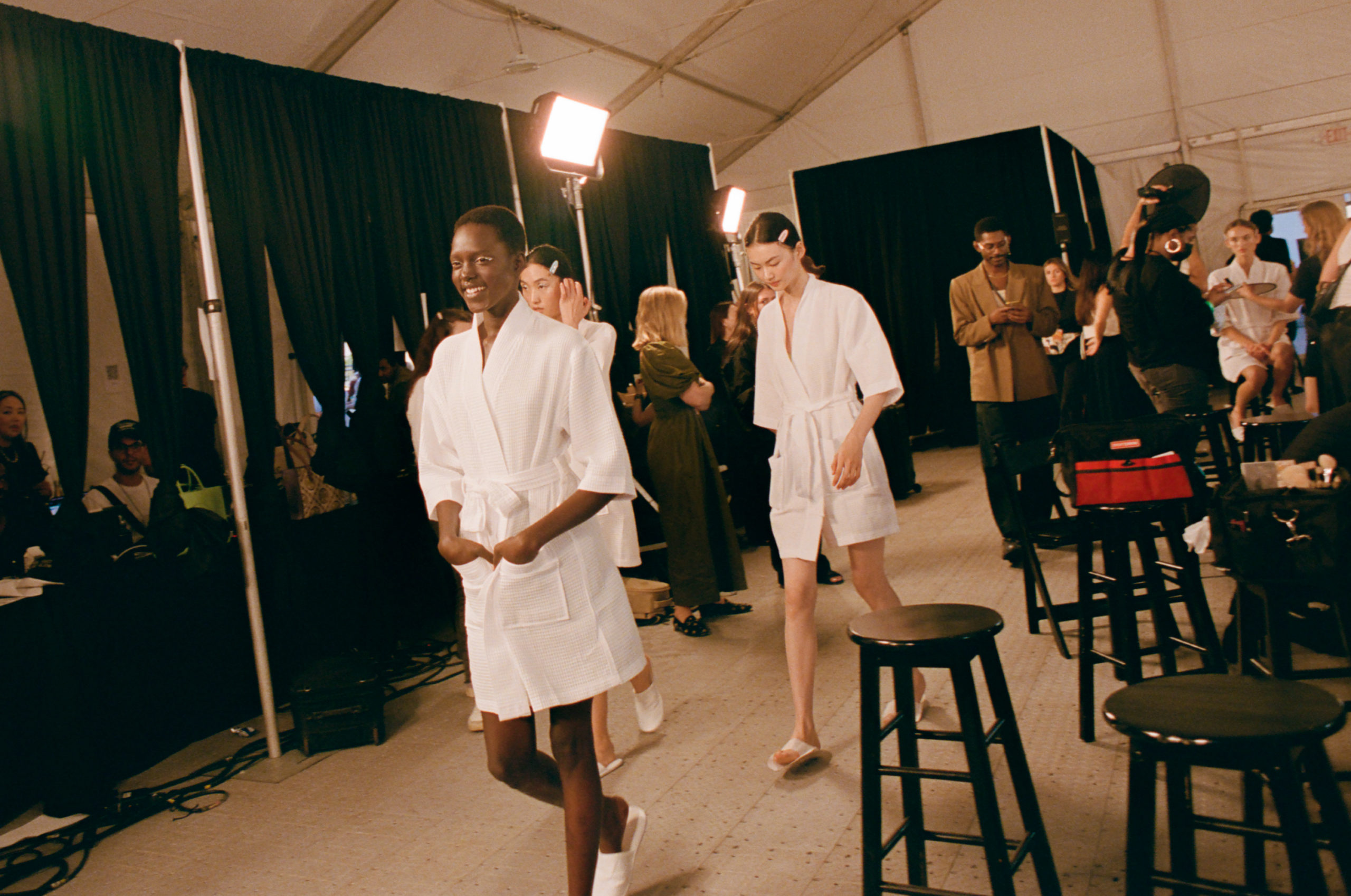 Behind the scenes at Tory Burch’s golden-hour New York Fashion Week show