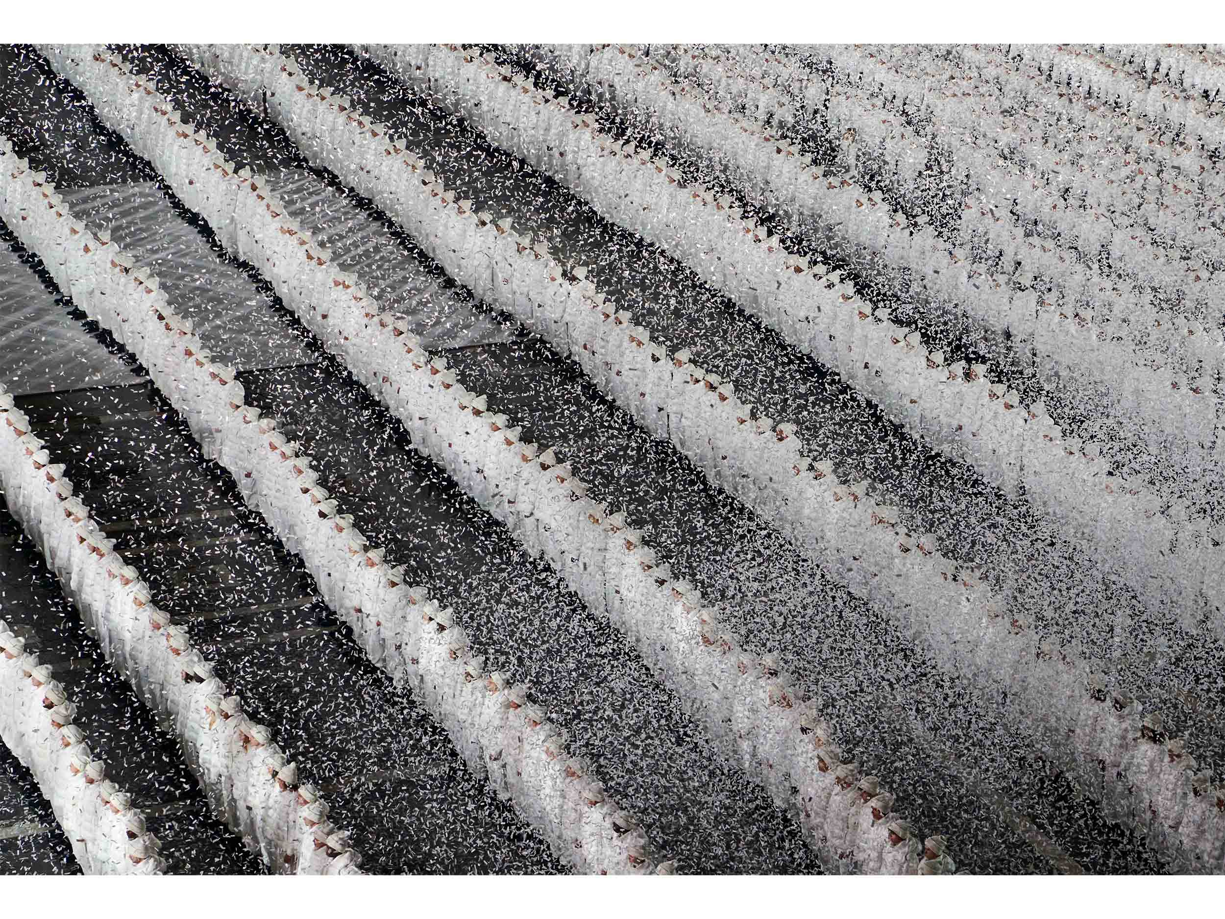 At Milan’s Piazza del Duomo, Moncler celebrated 70 years