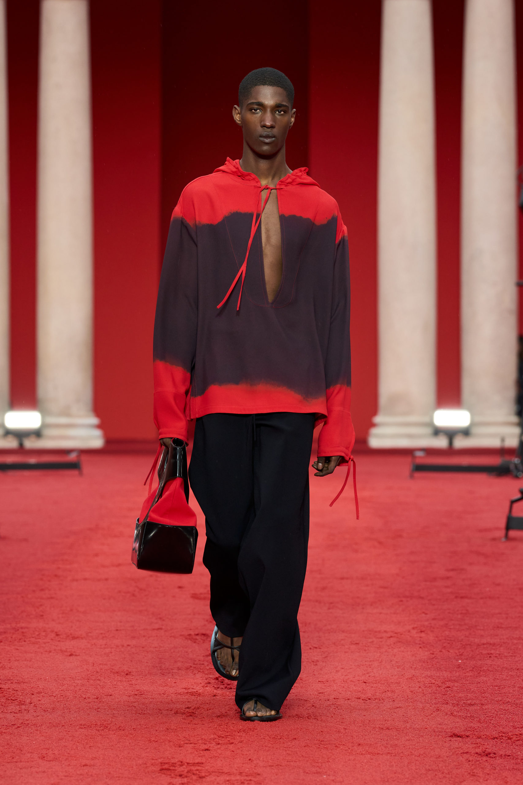 In his debut for Ferragamo, Maximilian Davis imagines old muses in modern form