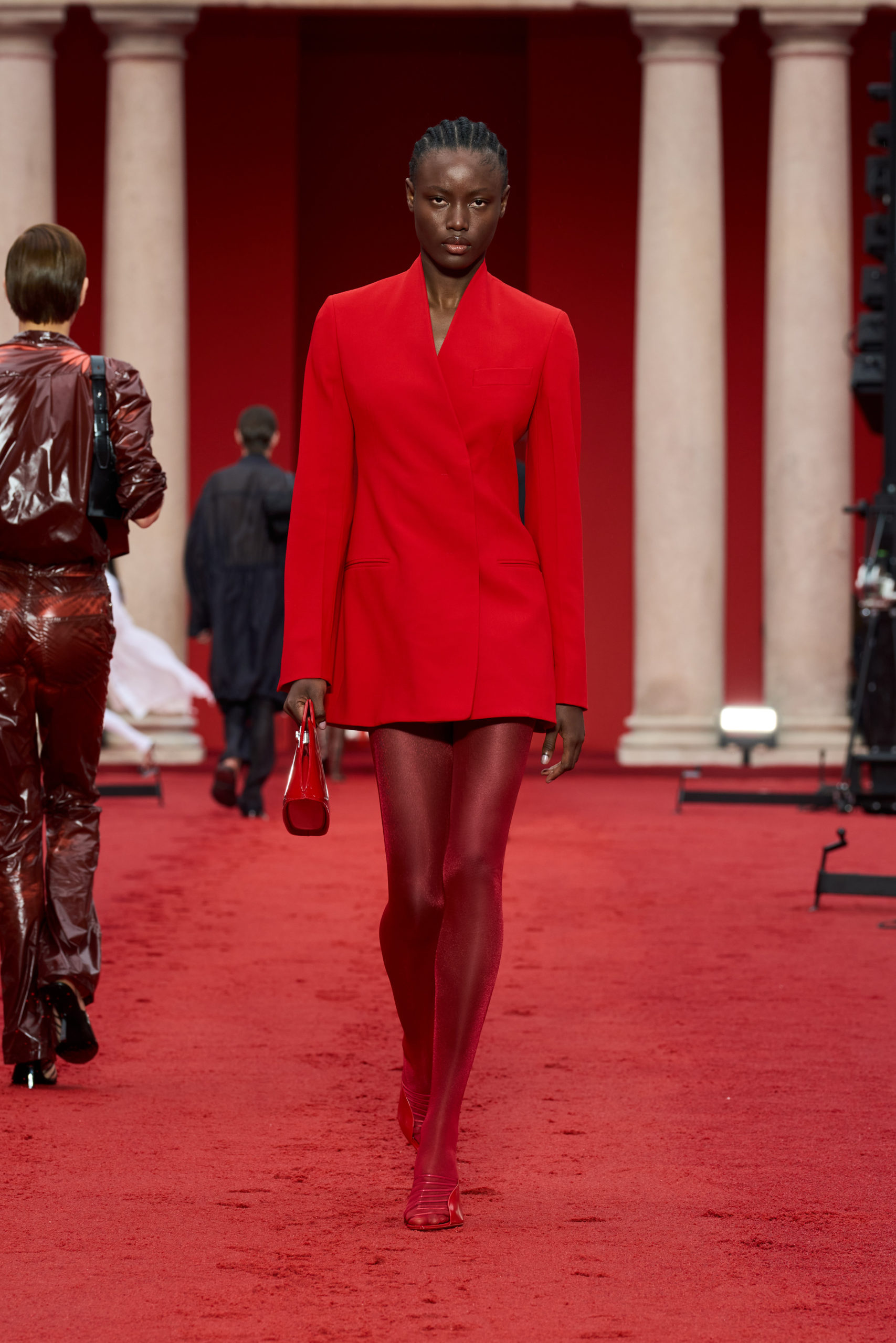 In his debut for Ferragamo, Maximilian Davis imagines old muses in modern form