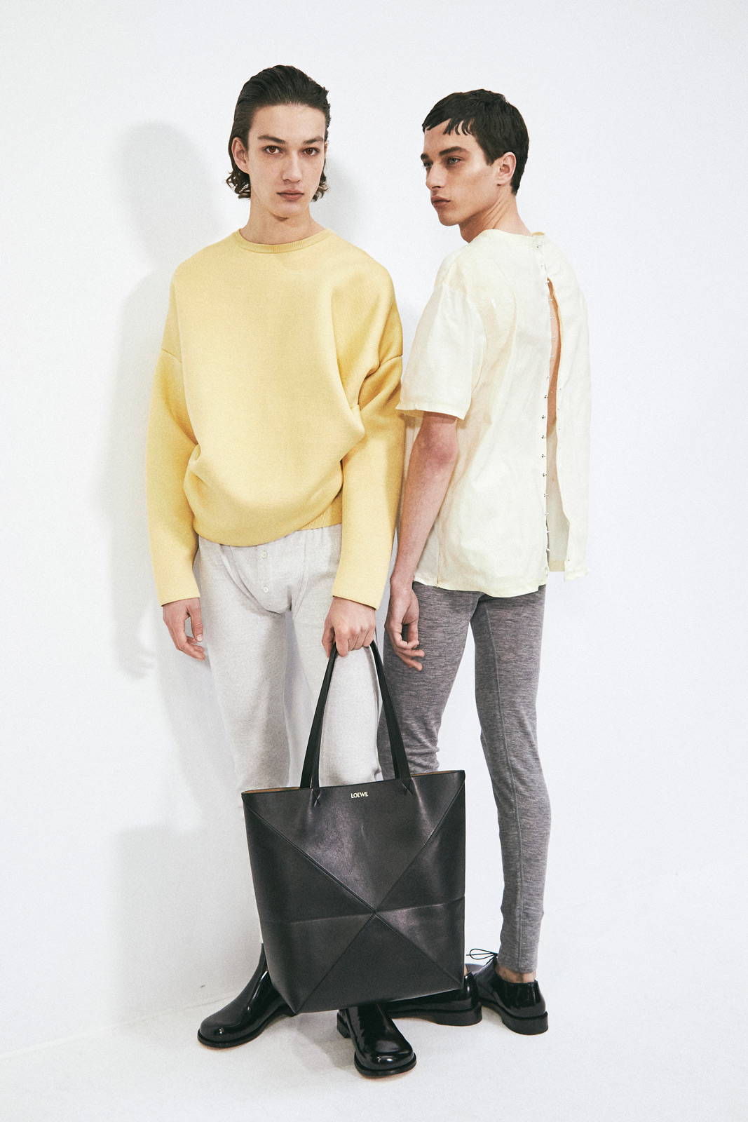 Loewe embraces radical reduction for its latest menswear collection