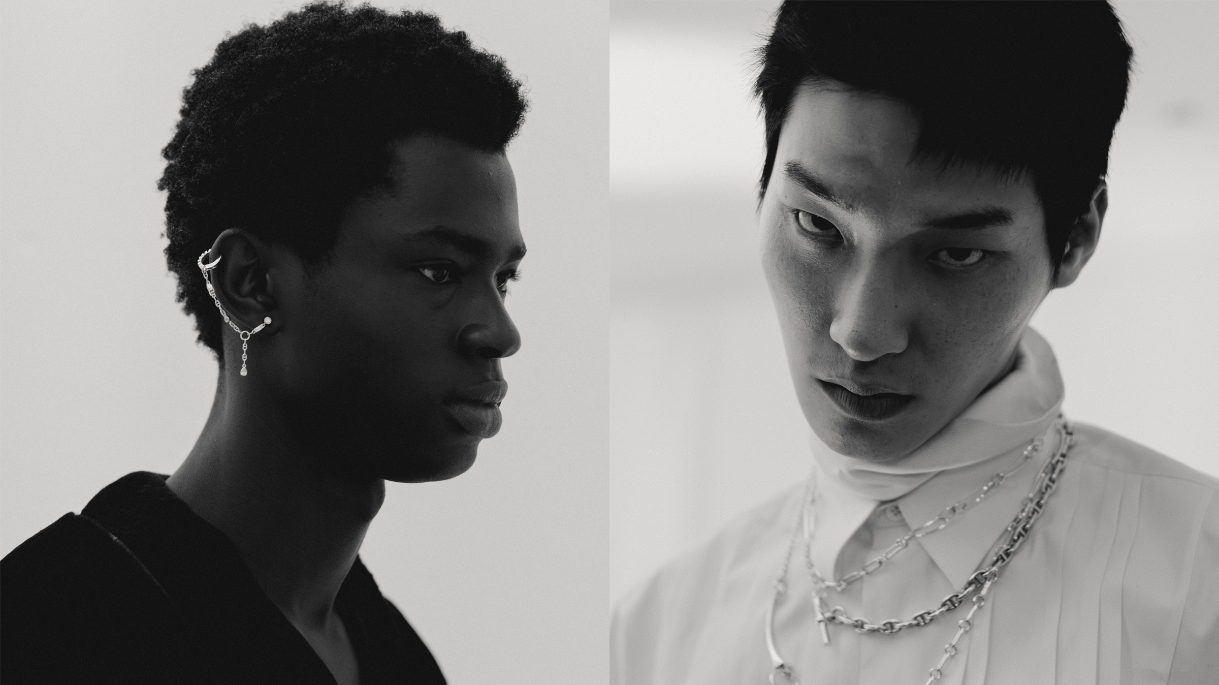 Backstage at Hermès’s Winter 2023 menswear show, where metamorphosis is subtle and steady