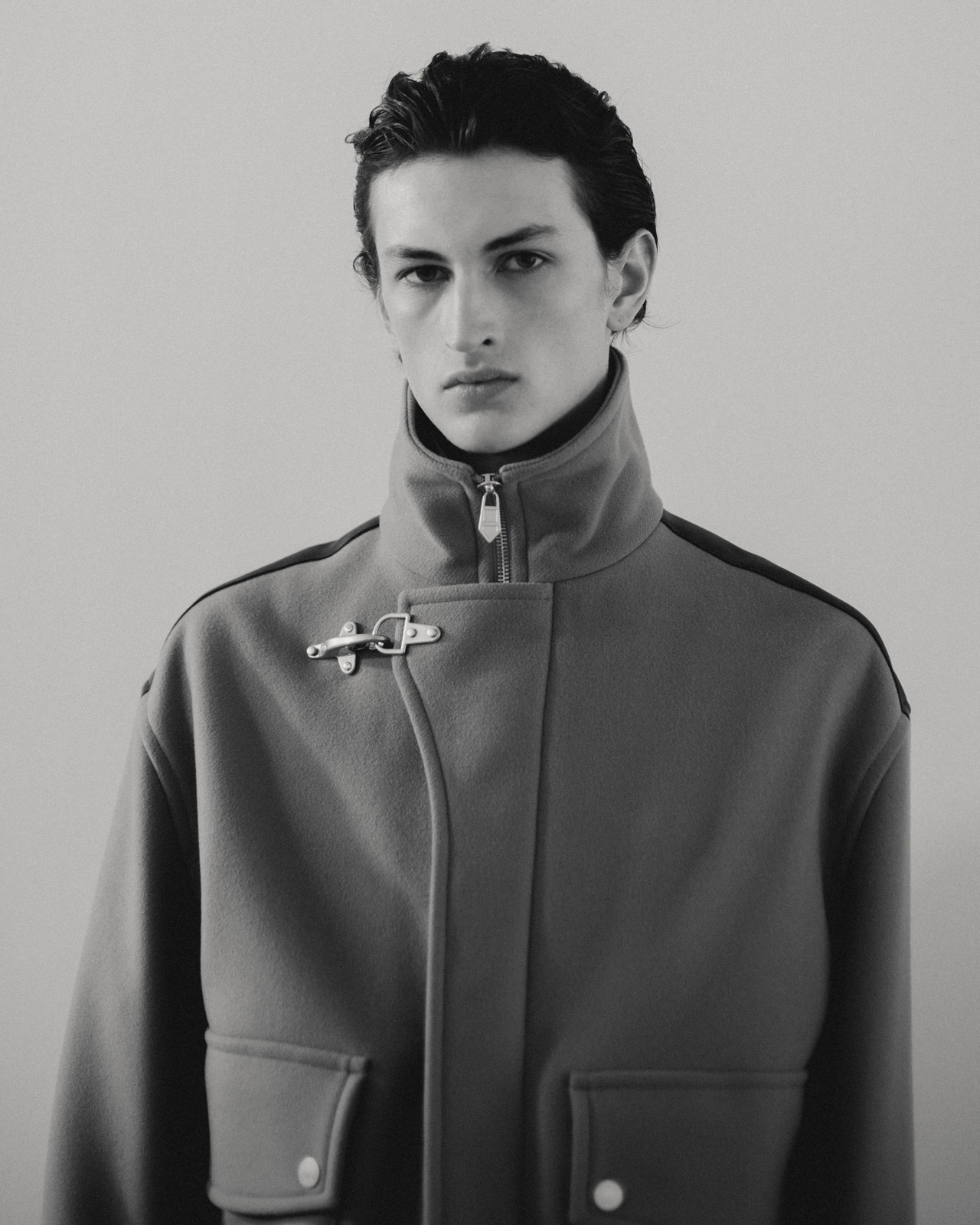 Backstage at Hermès’s Winter 2023 menswear show, where metamorphosis is subtle and steady