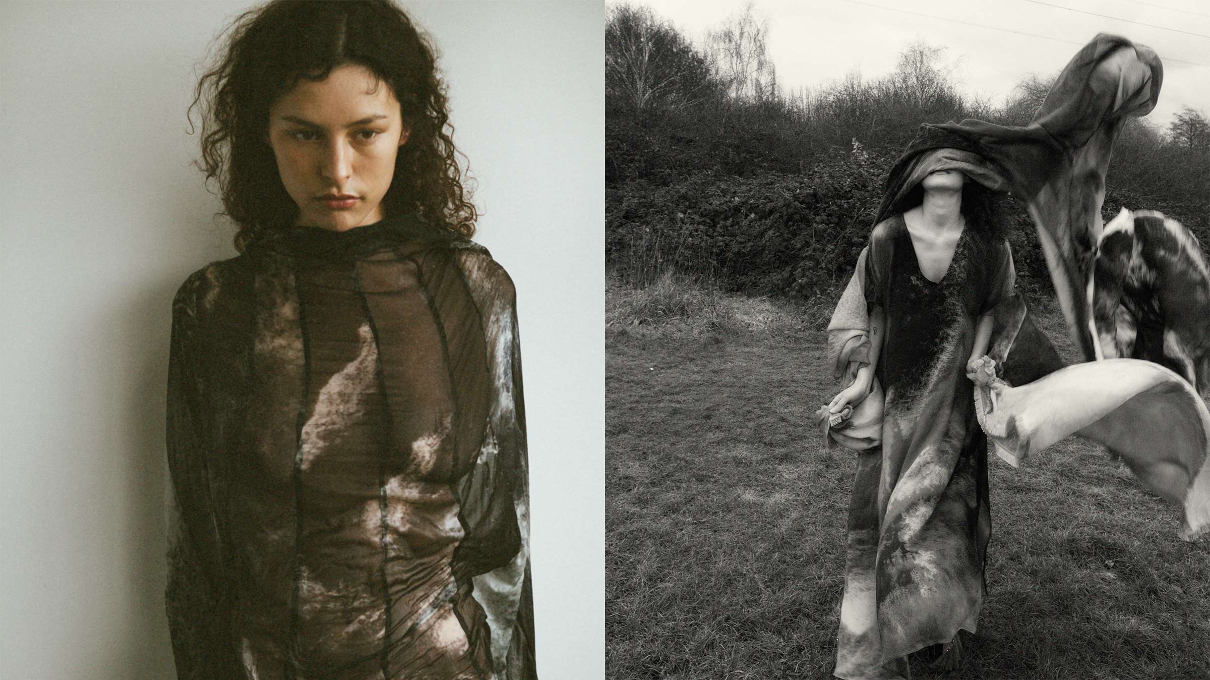 Photographer Karolina Wilczyńska and stylist Alexandra Bickerdike lean into the shapeshifting that Shwetambari coaxes forth