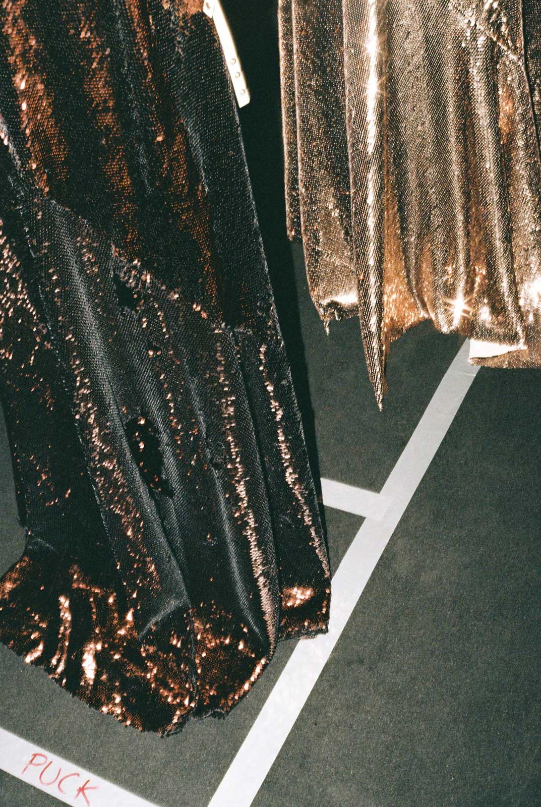 Backstage at Philosophy di Lorenzo Serafini’s elegant and erotic Milan Fashion Week show