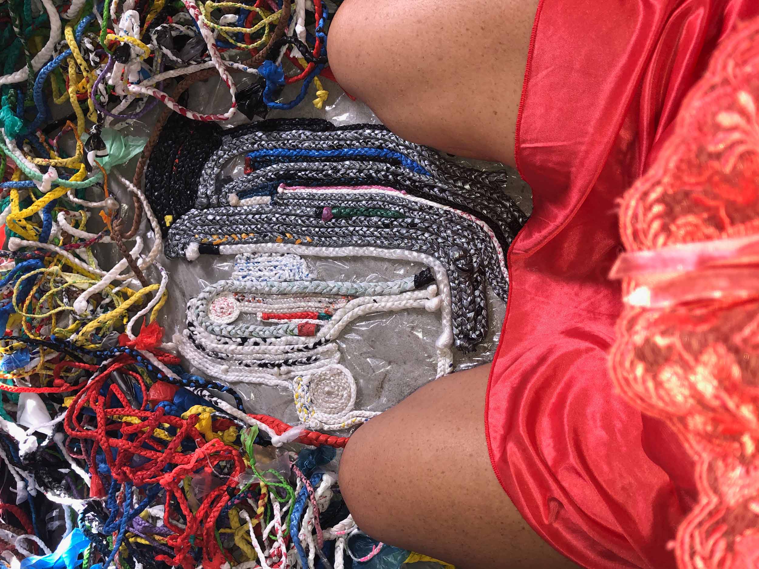 Lila Roo makes art from the discarded