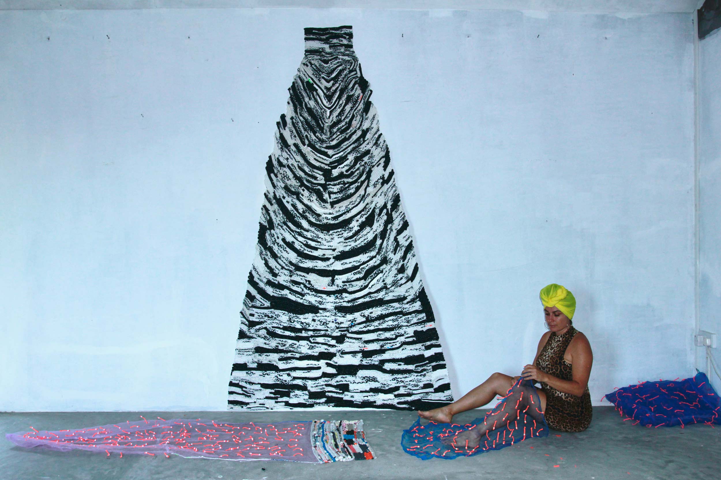 Lila Roo makes art from the discarded