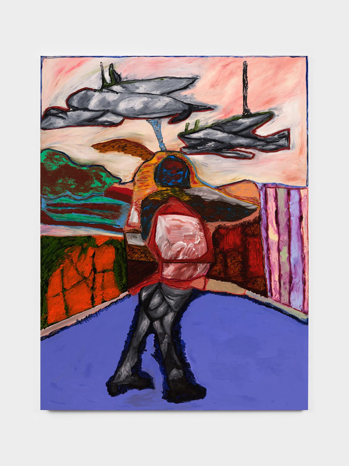 Tamo Jugeli lets the process lead her paintbrush