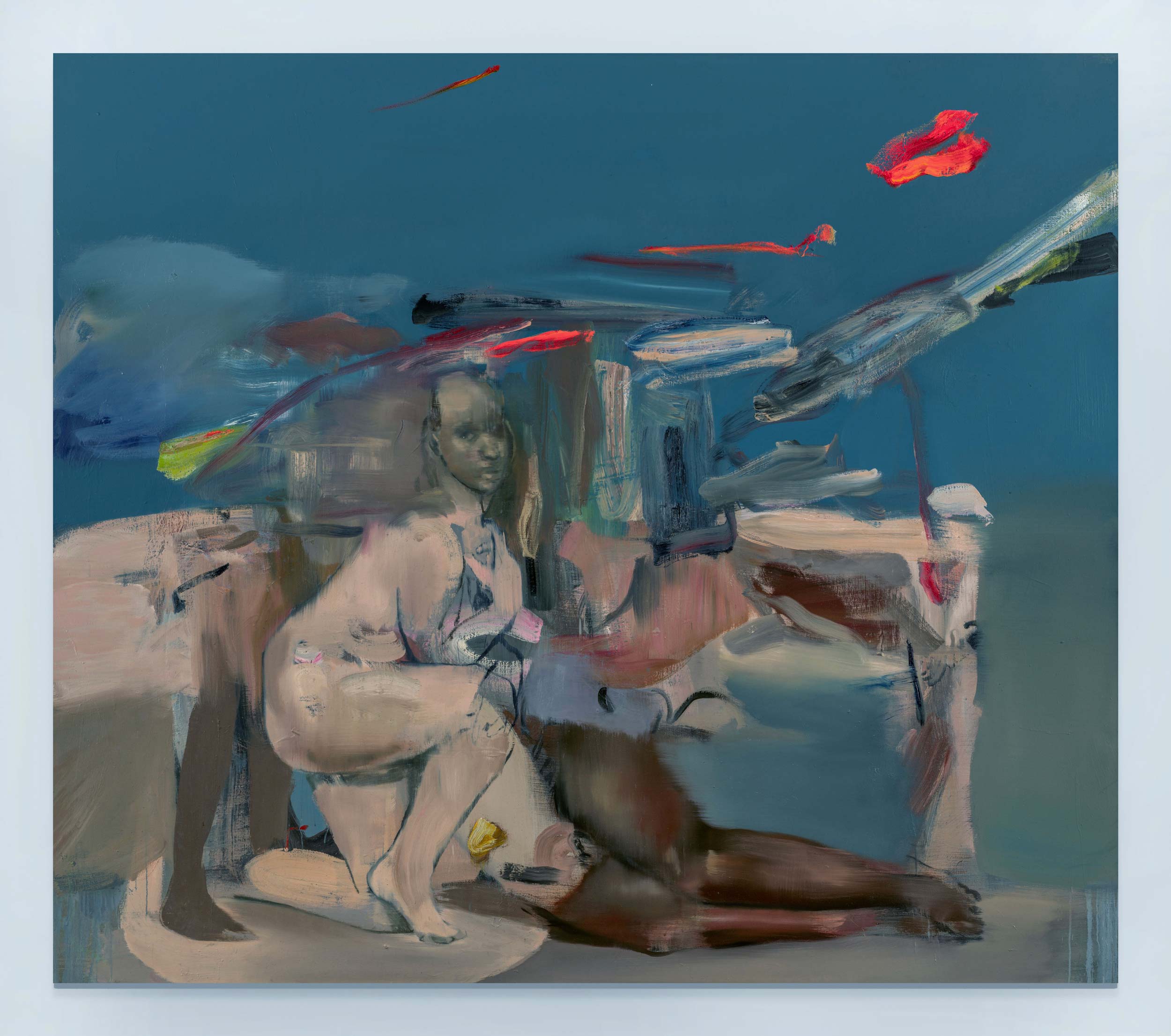 George Rouy’s riotous canvases grapple with the carnal