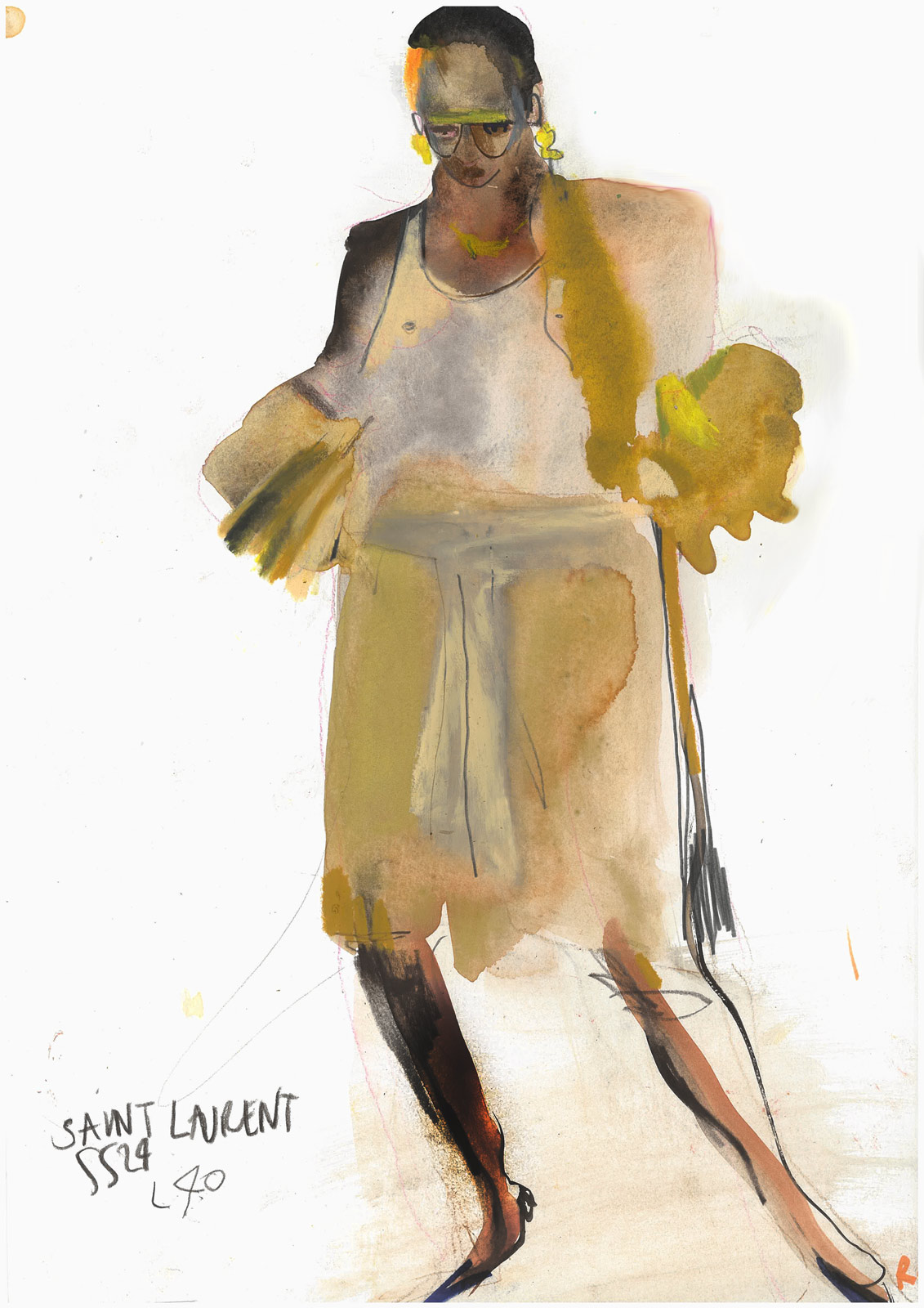 Saint Laurent goes back to the drawing board