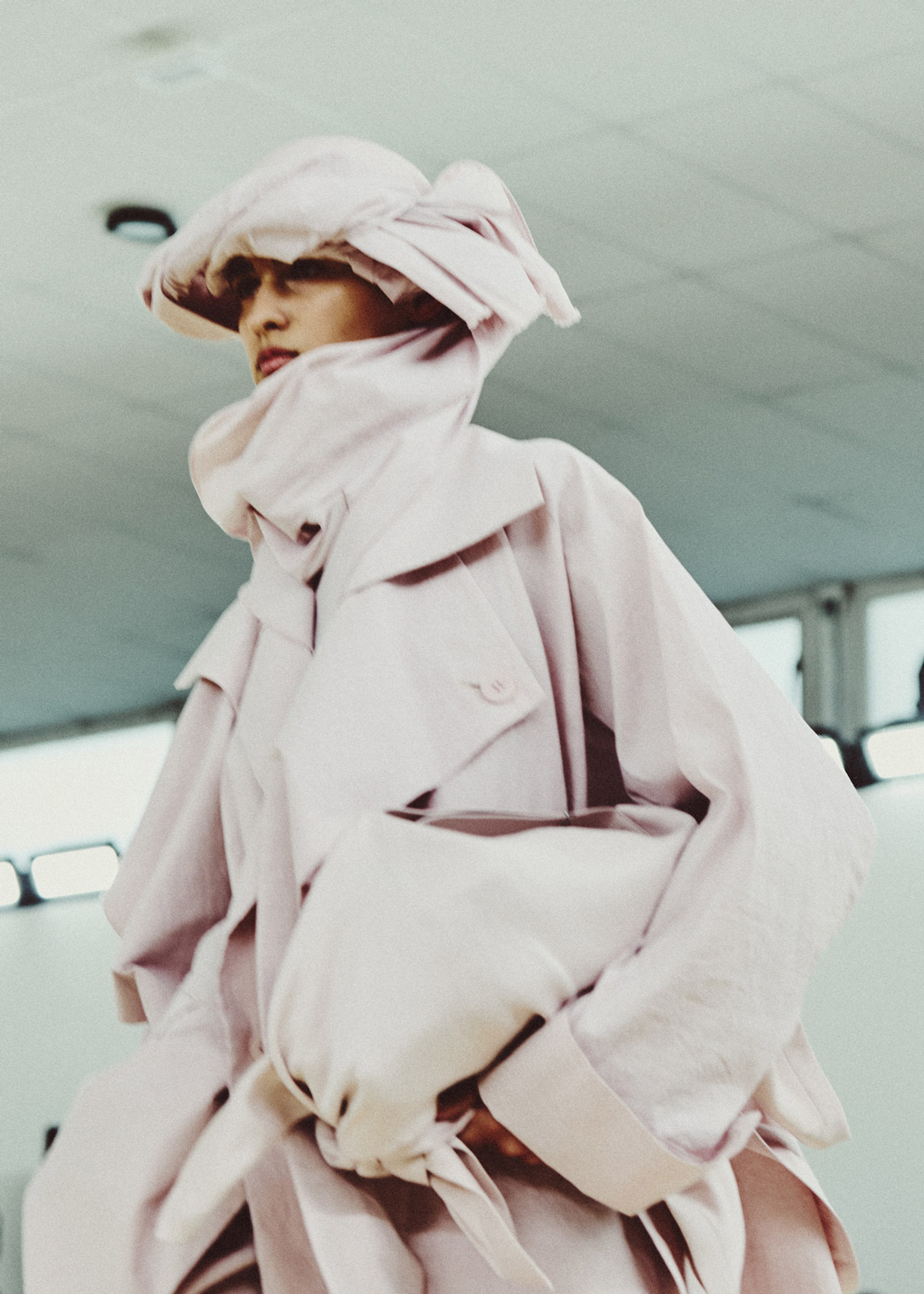 Issey Miyake materializes a quivering flame, flowing water