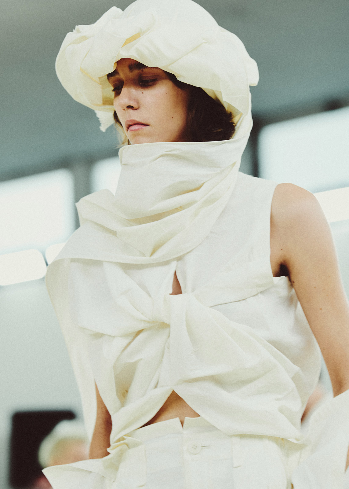 Issey Miyake materializes a quivering flame, flowing water