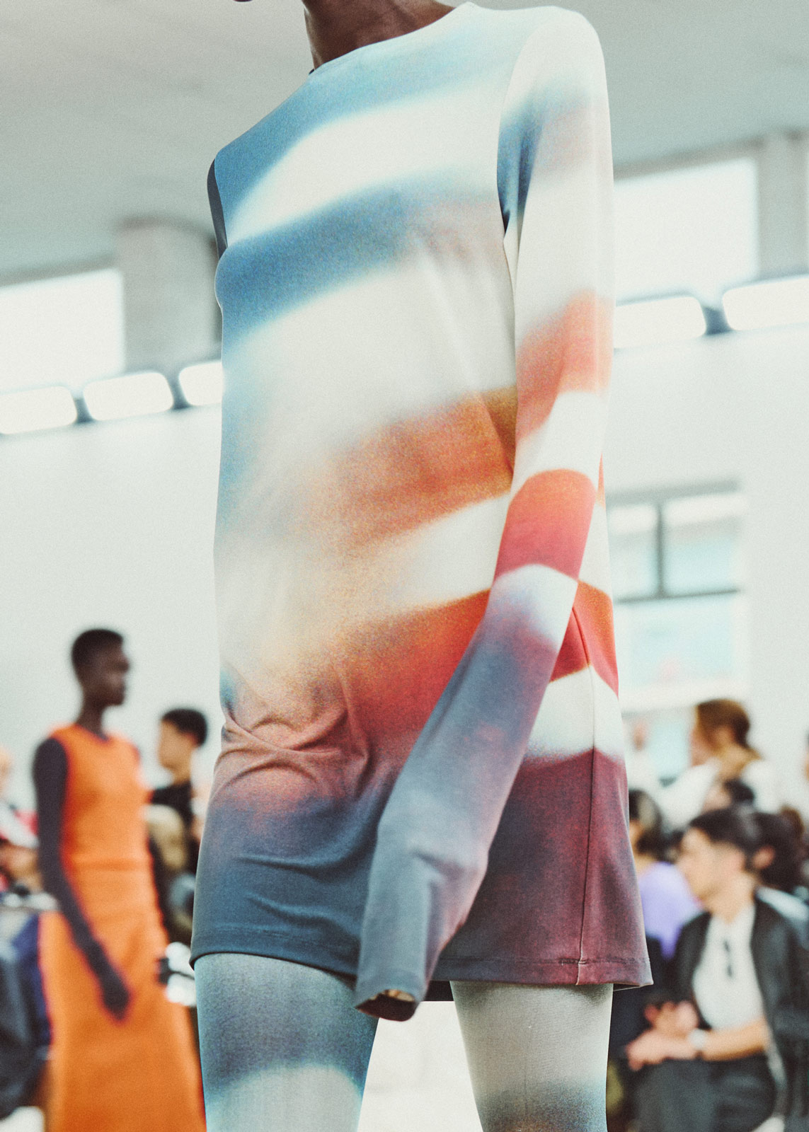 Issey Miyake materializes a quivering flame, flowing water