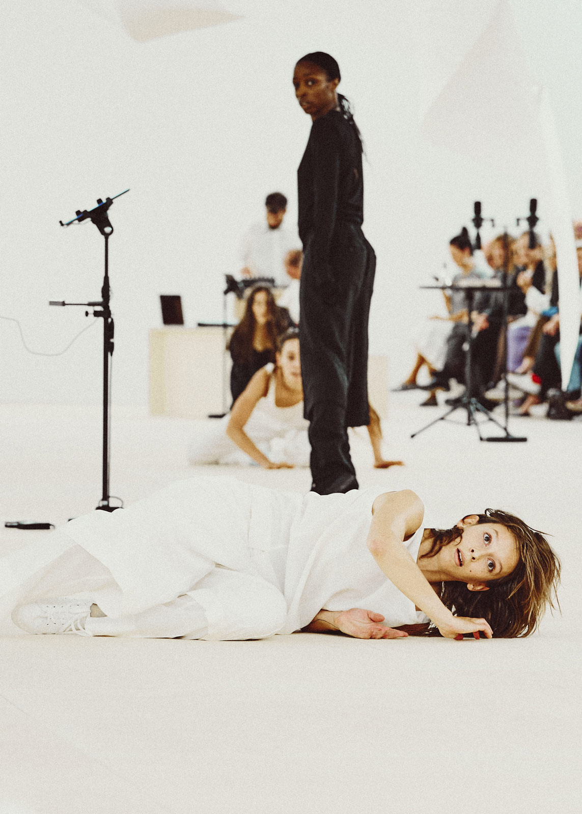 Issey Miyake materializes a quivering flame, flowing water