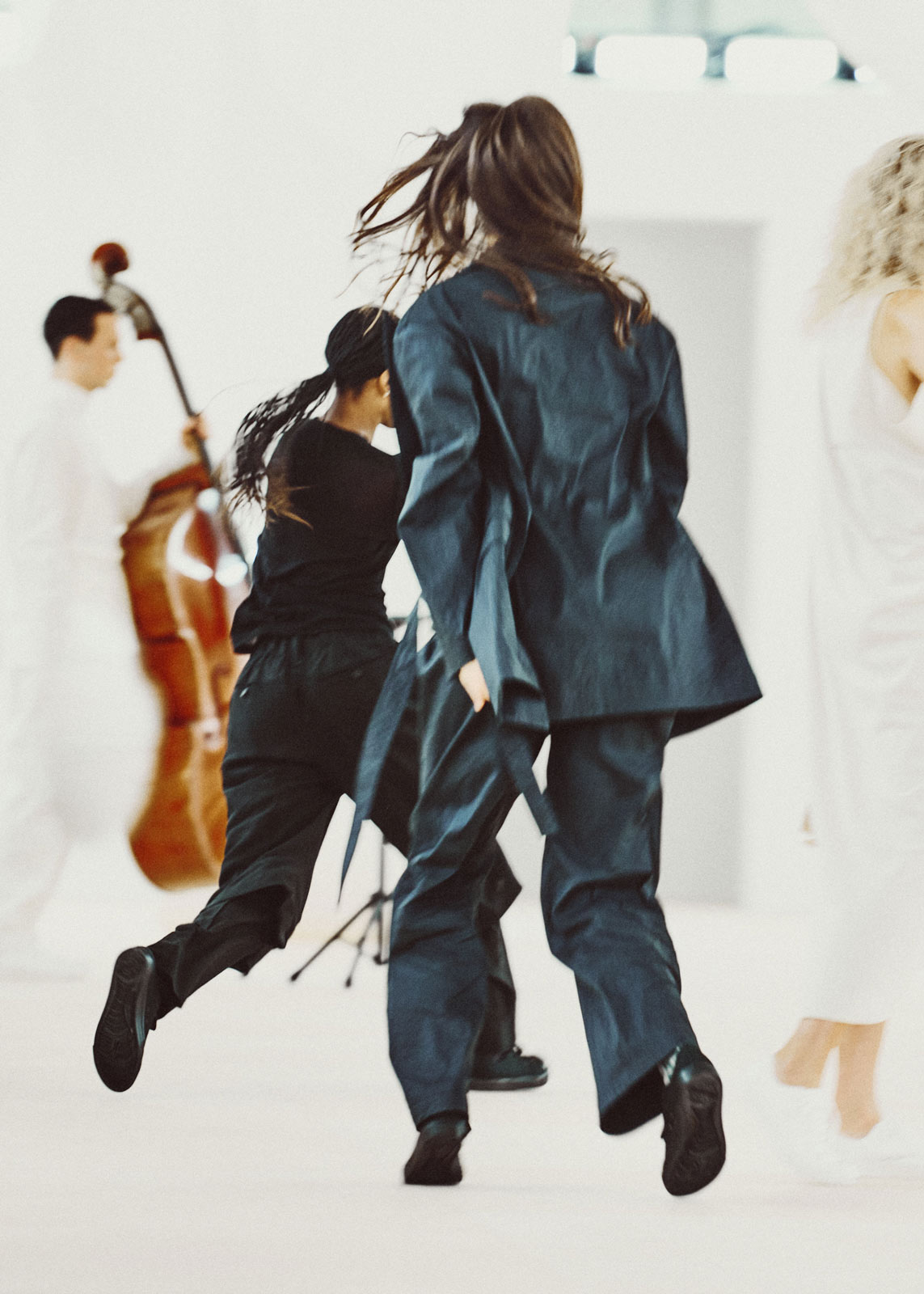 Issey Miyake materializes a quivering flame, flowing water