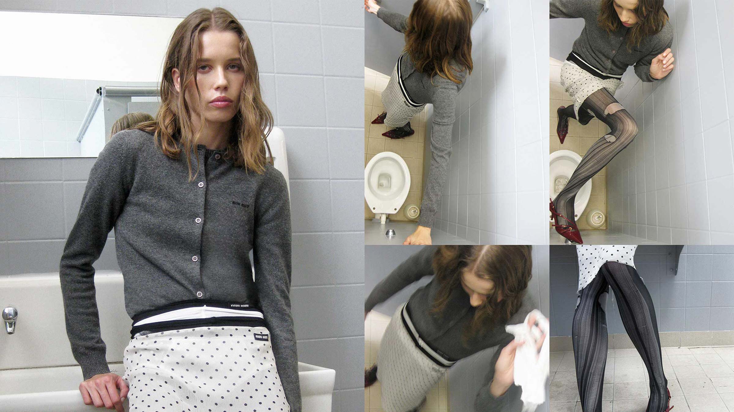 Photographer Mauro Maglione and stylist Toariki Dexter fashion a meeting in the lavatory