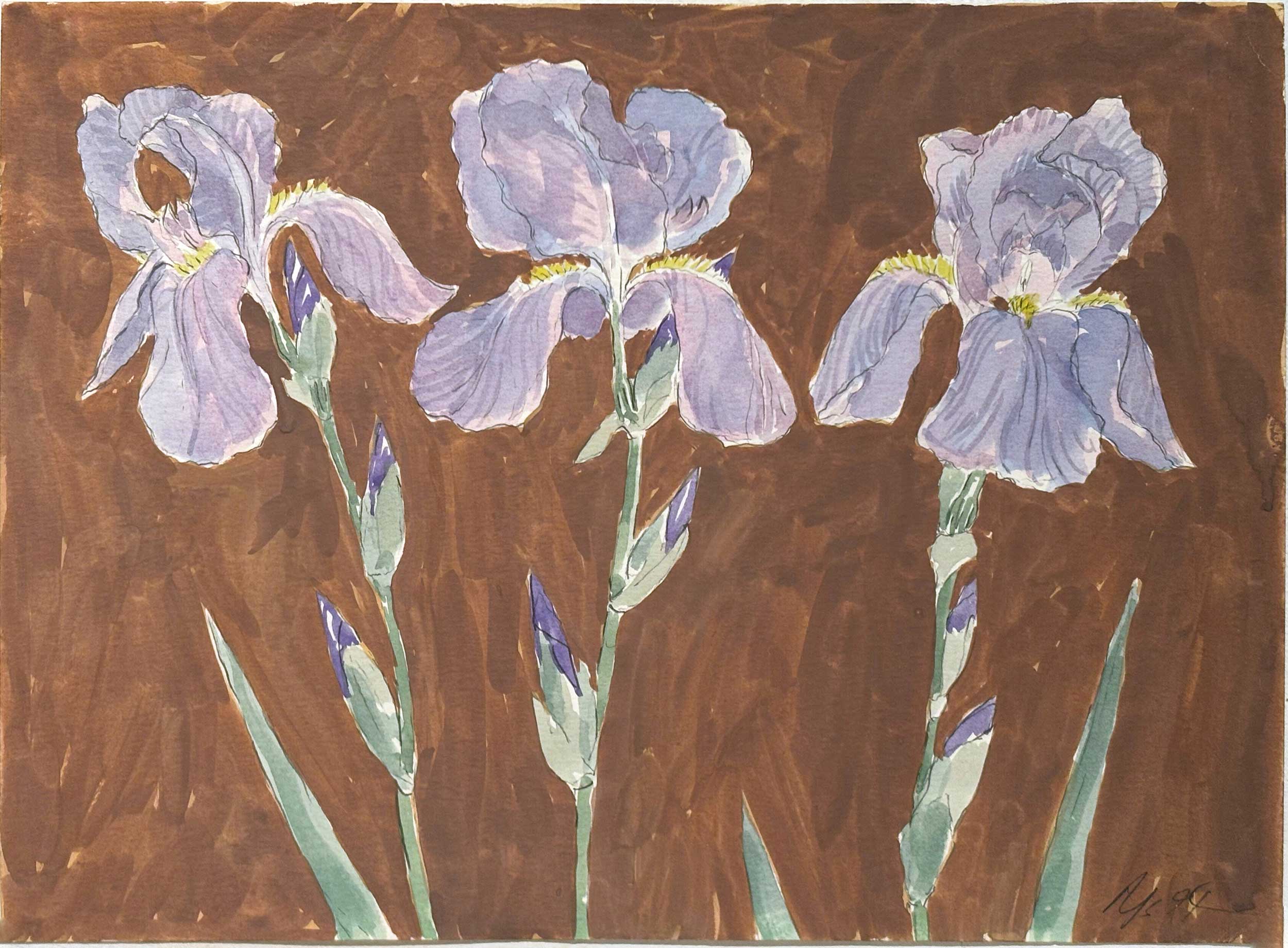 Illuminations by the roadside: Russell Sharon’s watercolor ‘Wildflowers’